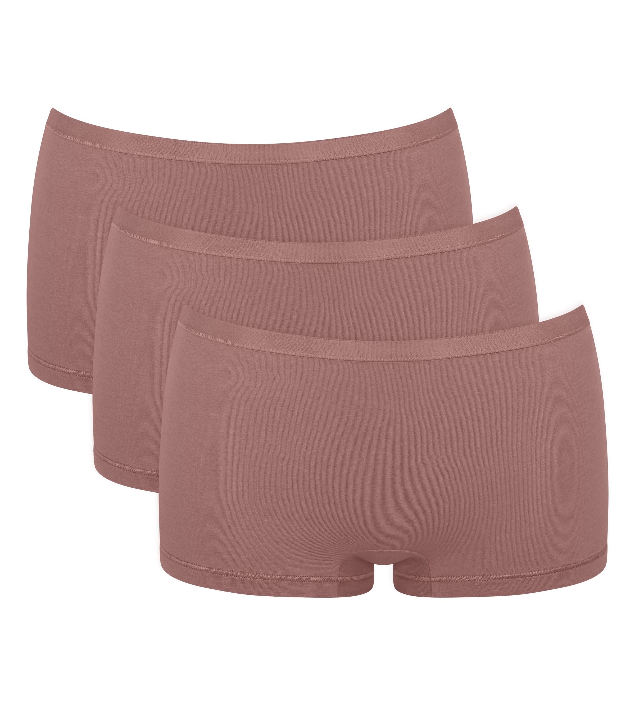 Sloggi Hipster GO Daily Cotton glans-effect details (3 stuks) meisjes onderbroeken maat L bruin