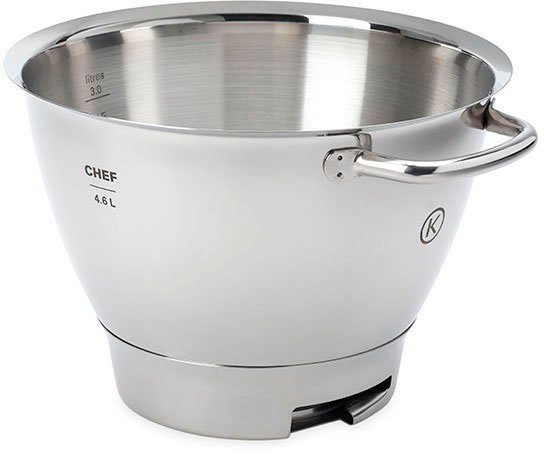 KENWOOD Keukenmachineschaal Chef Titanium edelstalen mengkom KAT711SS voor alle chef titanium-keukenmachines uit de kvc7000 / 7300 / 7400 serie