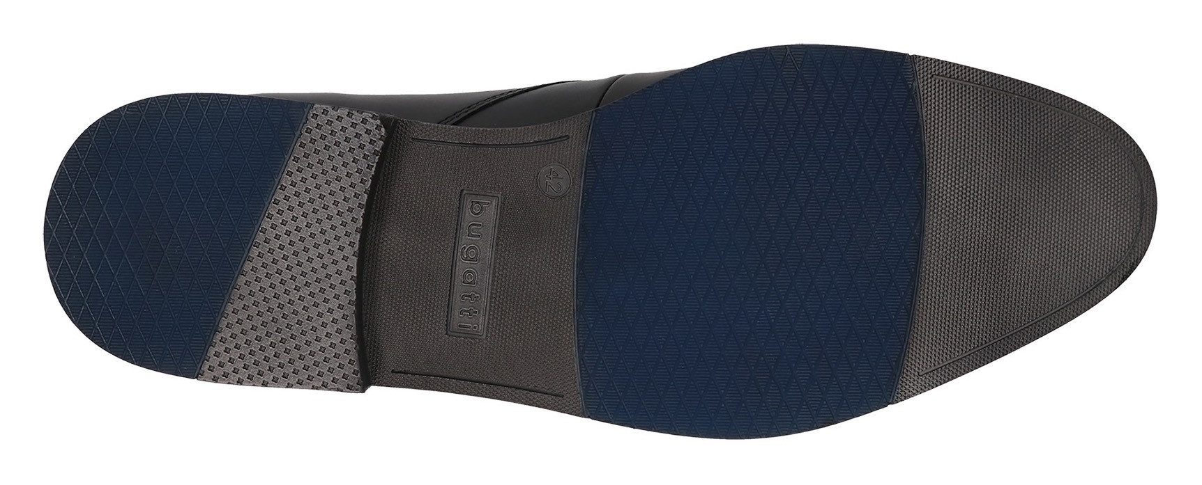 Bugatti Veterschoenen , blokhak, business schoen, avondschoen, feestelijke schoen met print