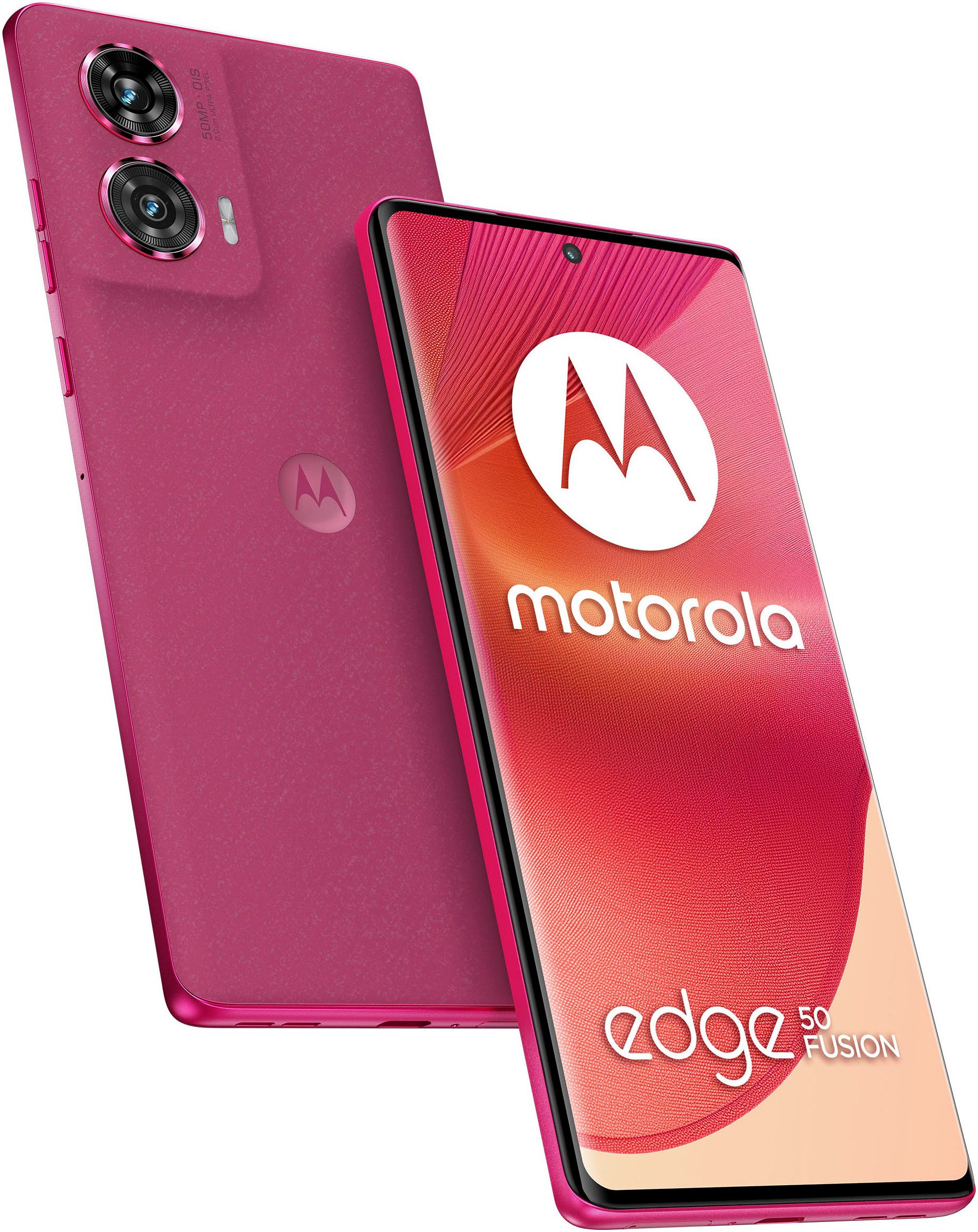 Motorola edge50 Fusion, 256 GB Smartphone 256 GB 17 cm (6.7 inch) Hot Pink Android 14 Hybrid-SIM