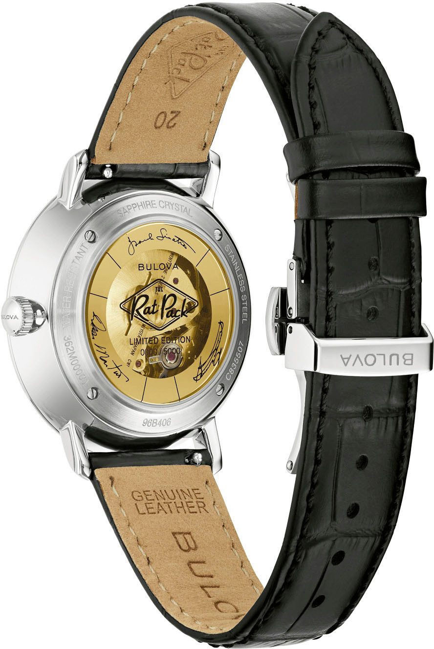 Bulova Automatisch horloge Polshorloge, herenhorloge, dameshorloge, leren band, saffierglas