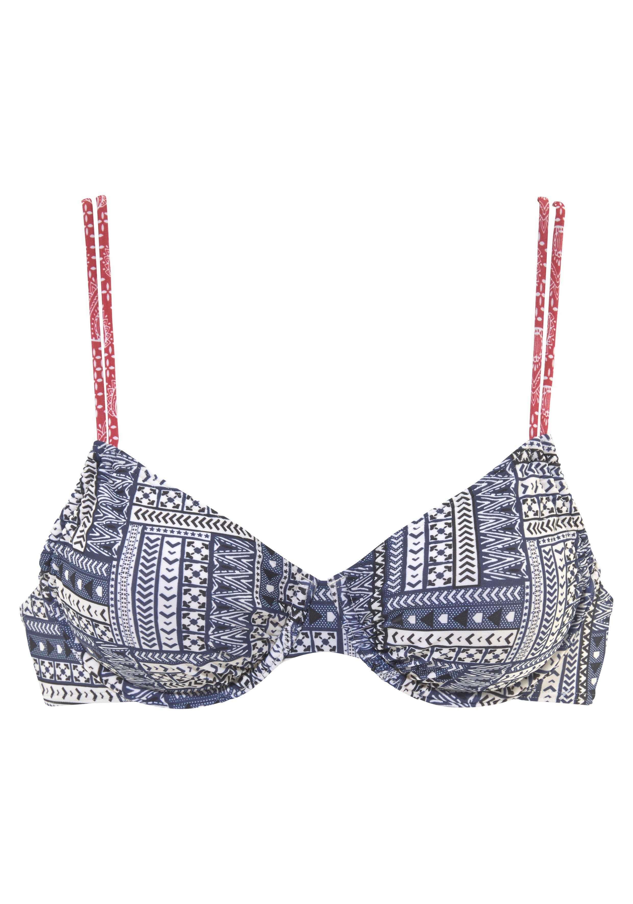 s.Oliver RED LABEL Beachwear Bikinitop met beugels Cocina met patroonmix