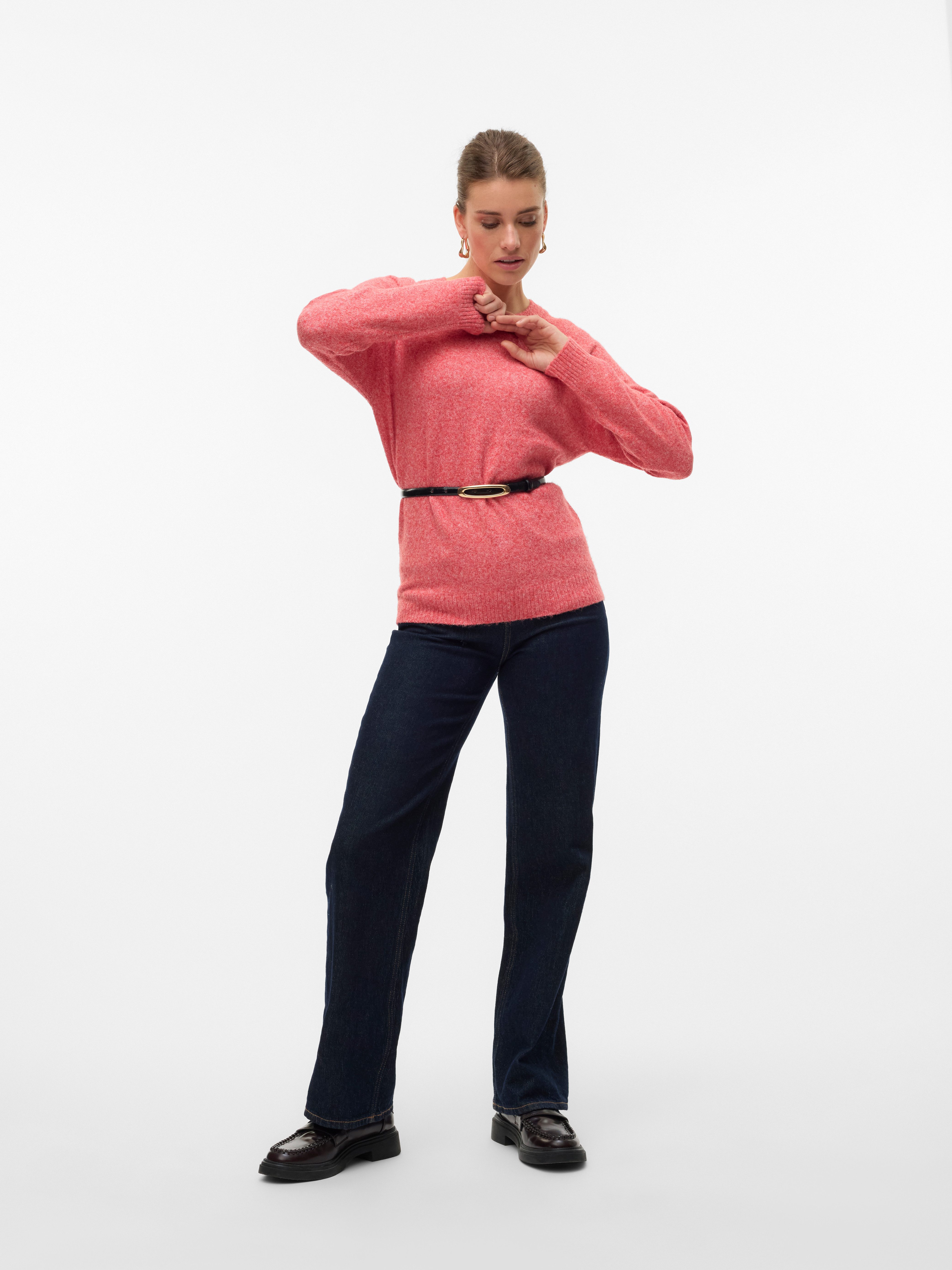 Vero Moda Trui met ronde hals VMDOFFY LS O-NECK BLOUSE GA NOOS
