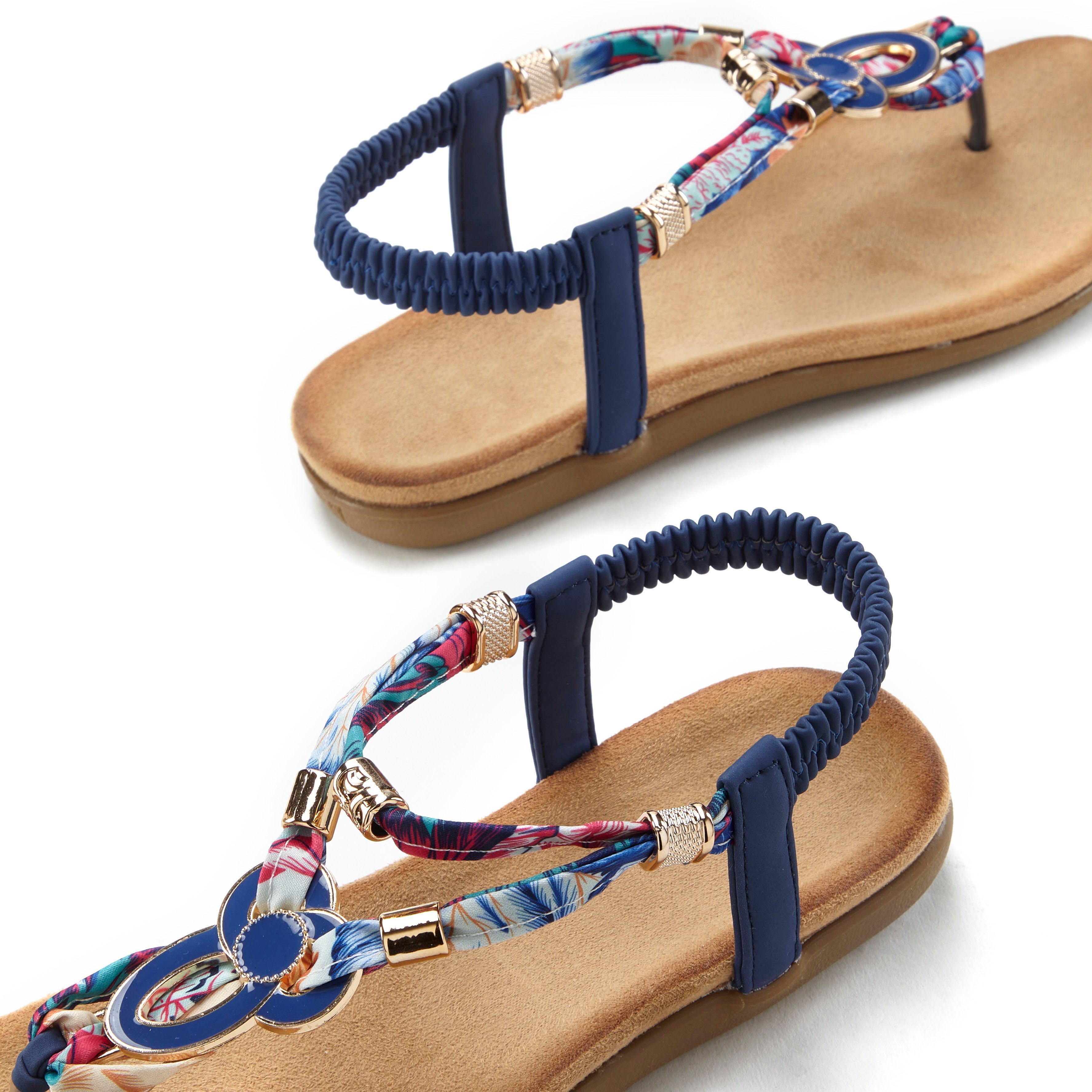 Lascana Teenslippers Sandaal, pantoletten met stretchinzet