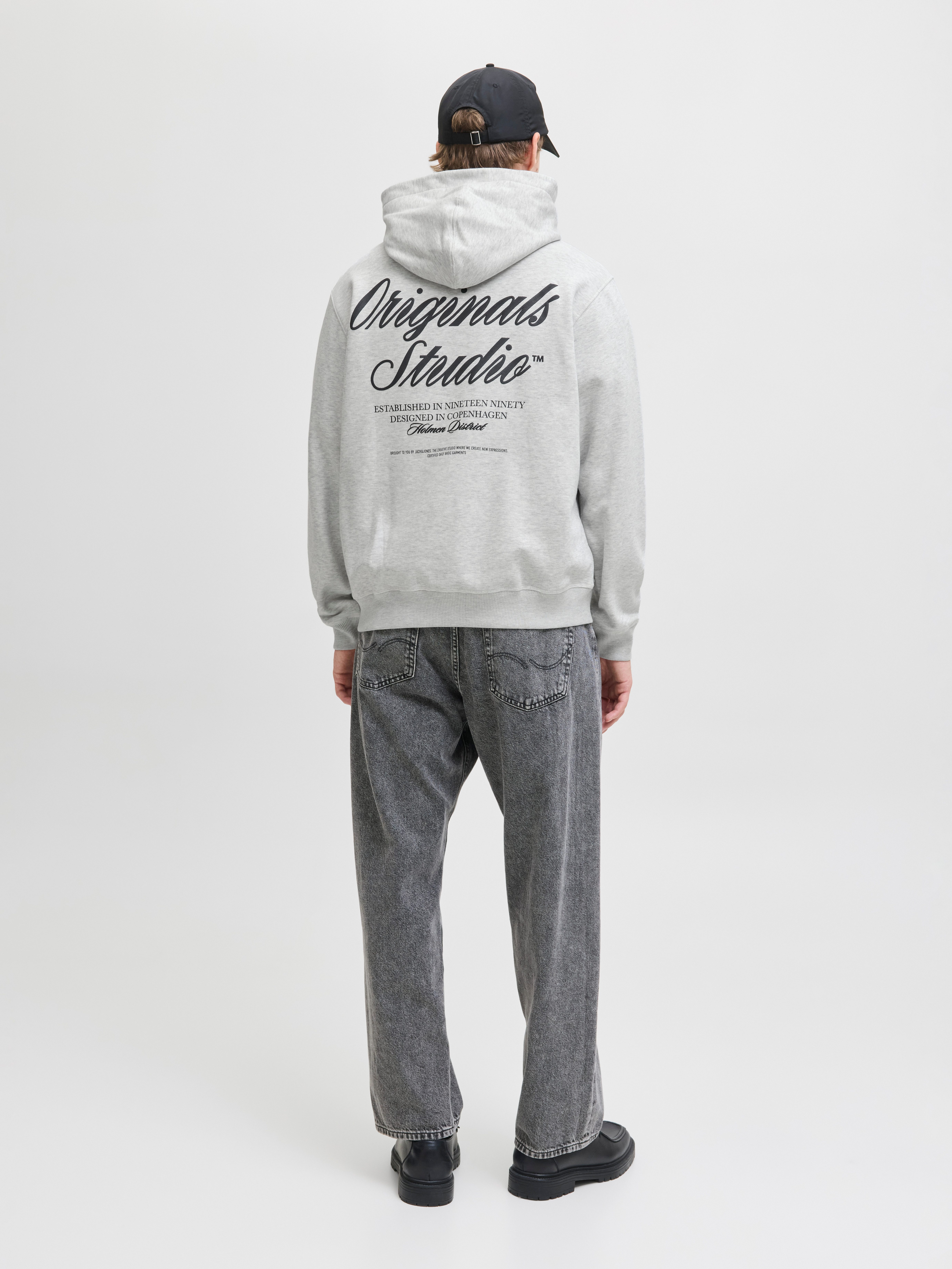 Jack & Jones Hoodie JORNORREBRO TYPO BACK SWEAT HOOD SN