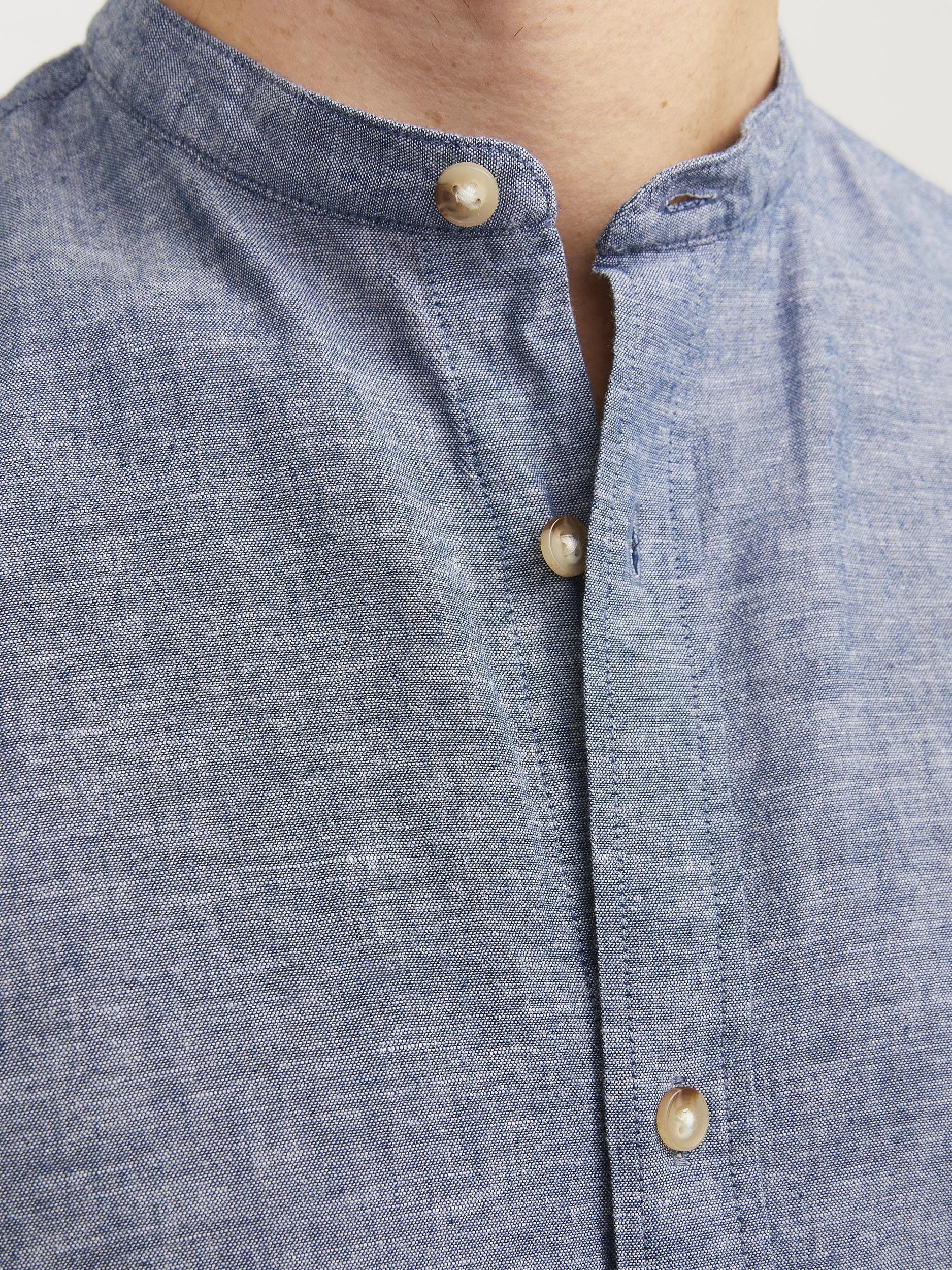 Jack & Jones Overhemd met lange mouwen JJESUMMER BAND LINEN BLEND SHIRT LS SN