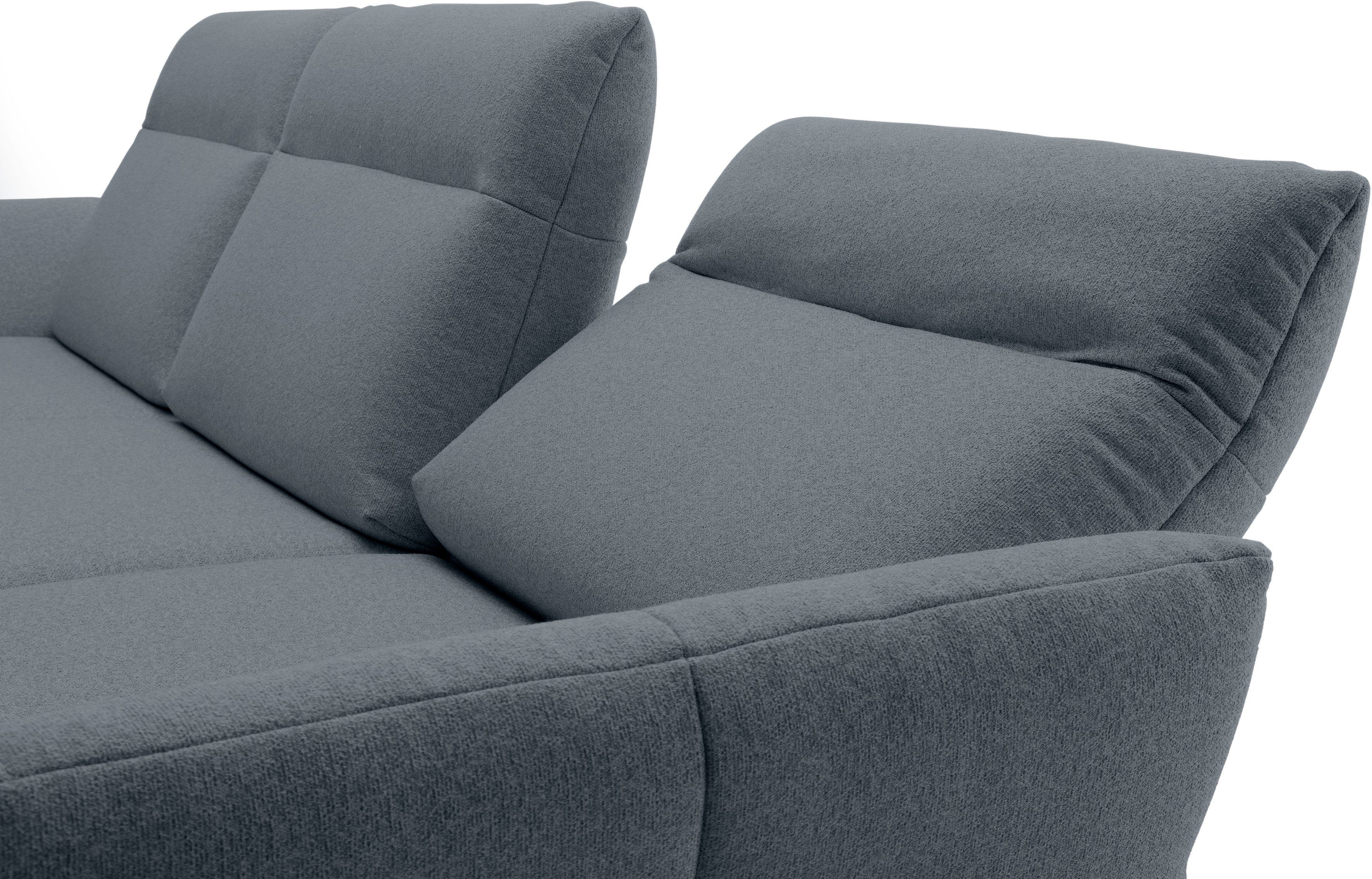 Creation BY ROLF BENZ Hoekbank CR.460 Sokkel in eiken, onderstel in umbra grijs, breedte 318 cm