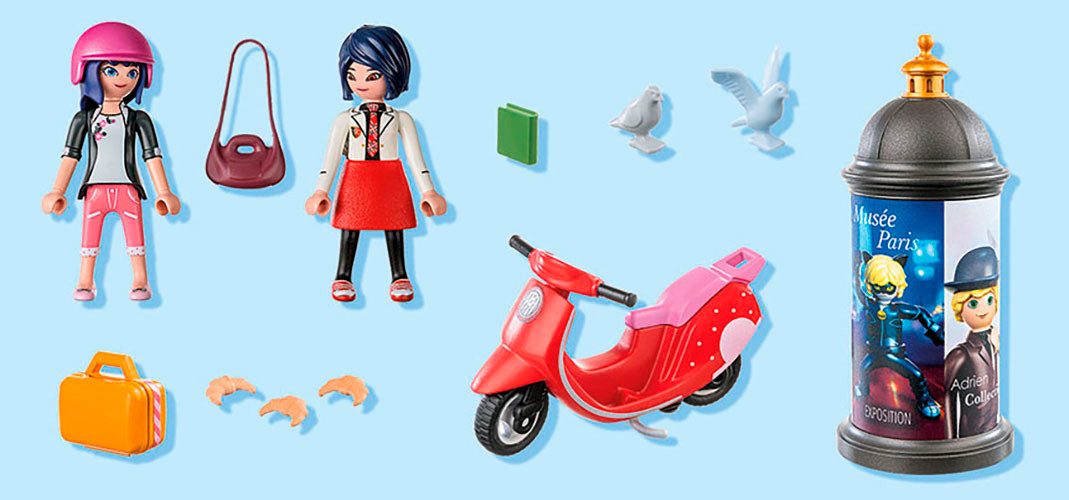Playmobil® Constructie-speelset Miraculous: Rollerfahrt durch Paris (71864) (17-delig)