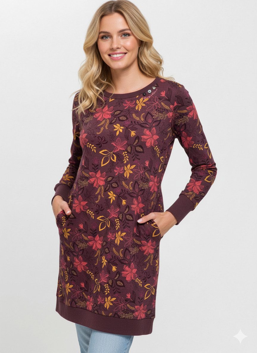 Ragwear Sweatjurk MENITA FLOWERS O