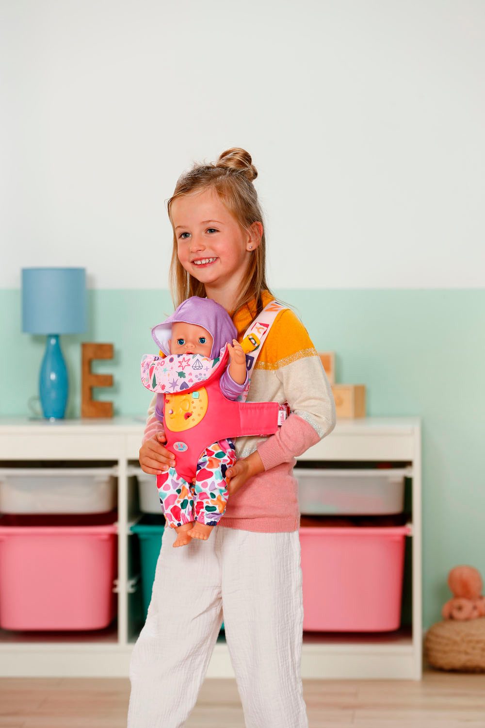 Baby Born Buikdrager voor poppen Pinplay Babytrage