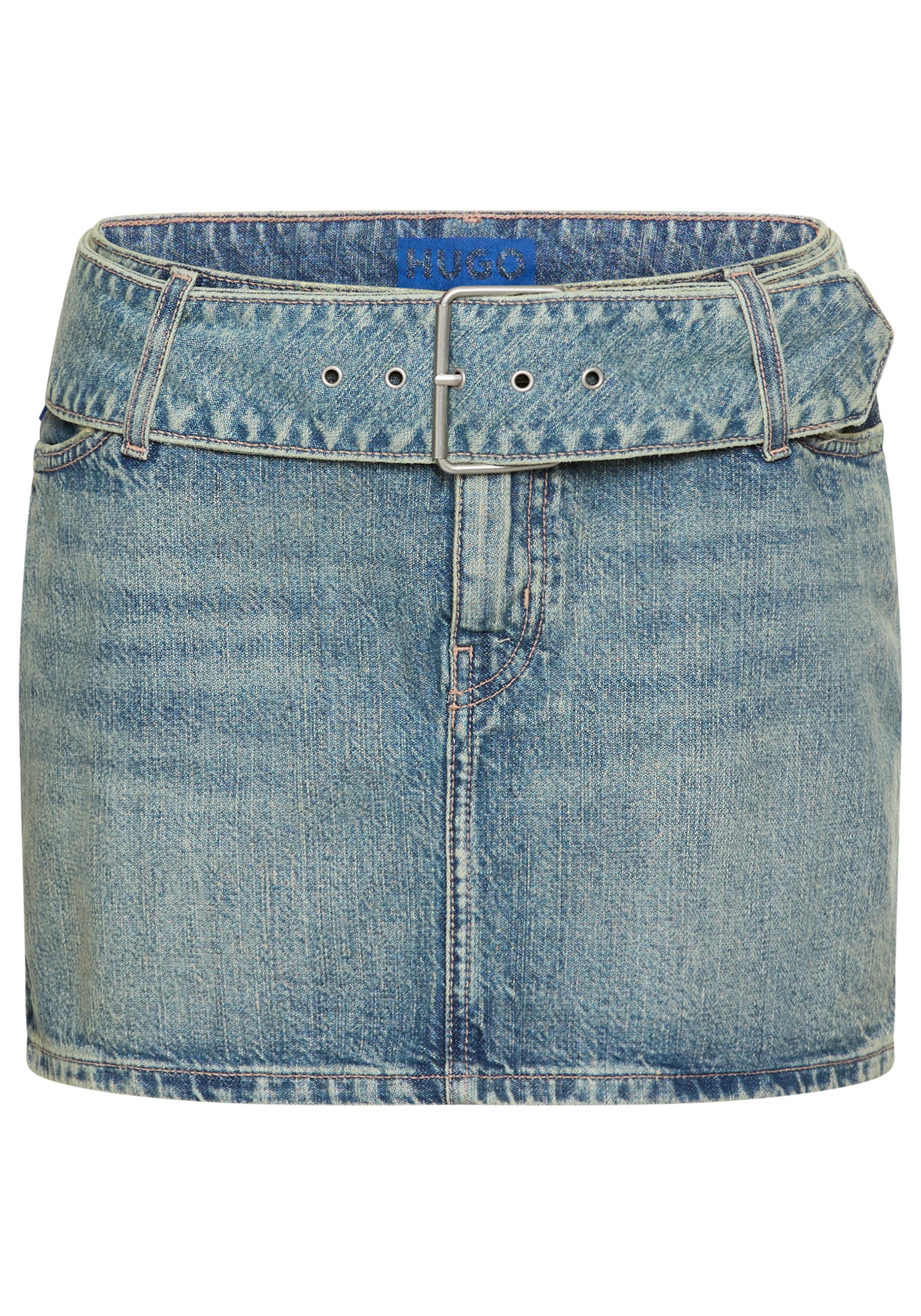HUGO Blue Minirok Gamini met bijpassende riem