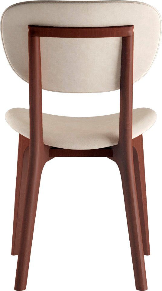 INOSIGN Stoel COZY Made in Italy Frame in beuken, kersen- of notenhout, massief hout, designstoel (set, 2 stuks)