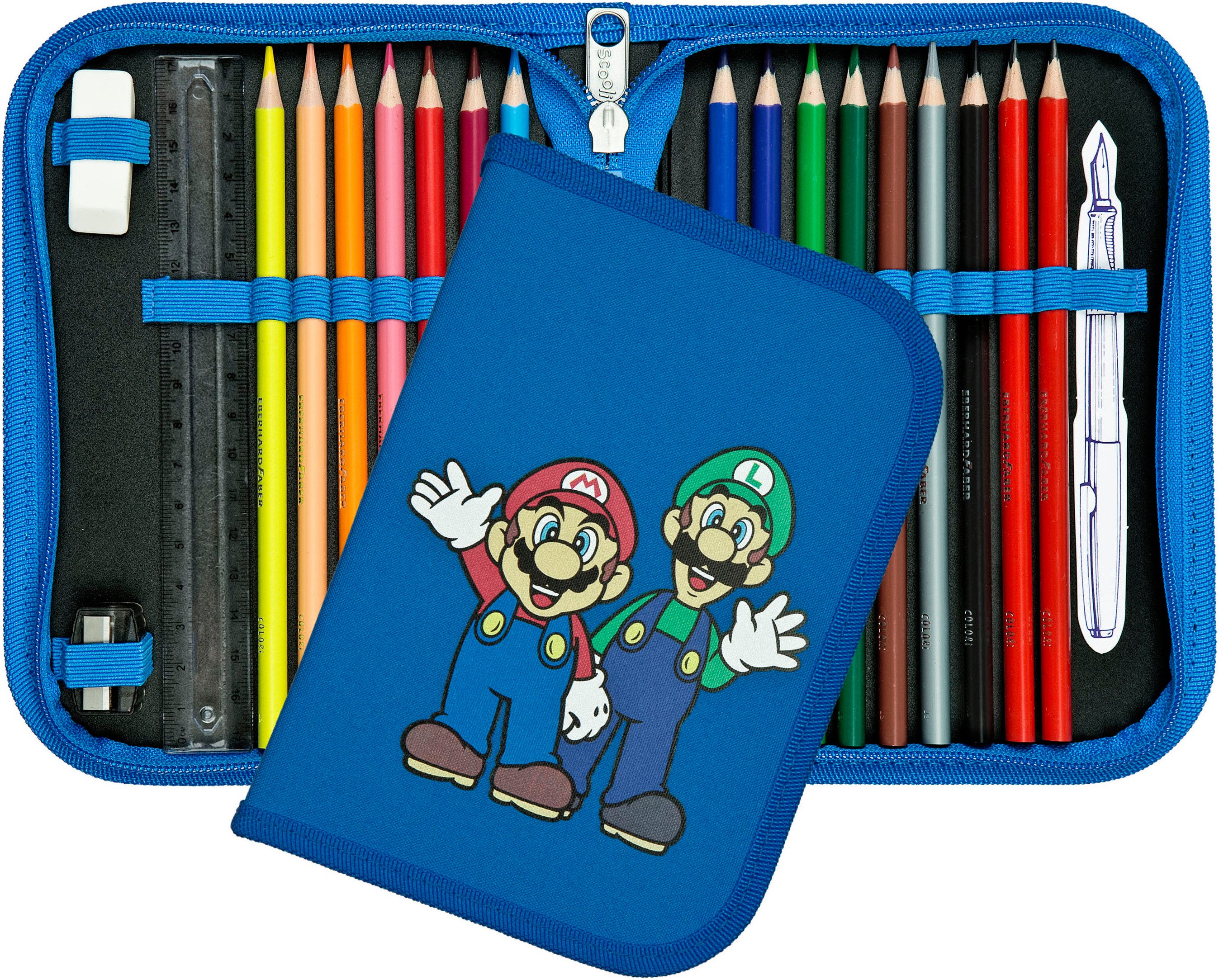 Scooli Schooltas EasyFit, Super Mario (set, 5-delig)