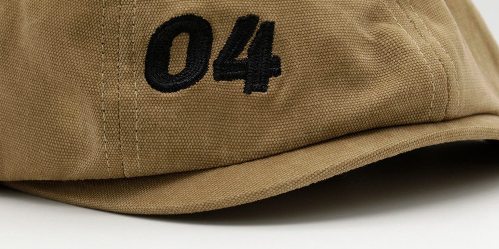 chillouts Flat cap Dartford Hat met cijfers borduursel-detail