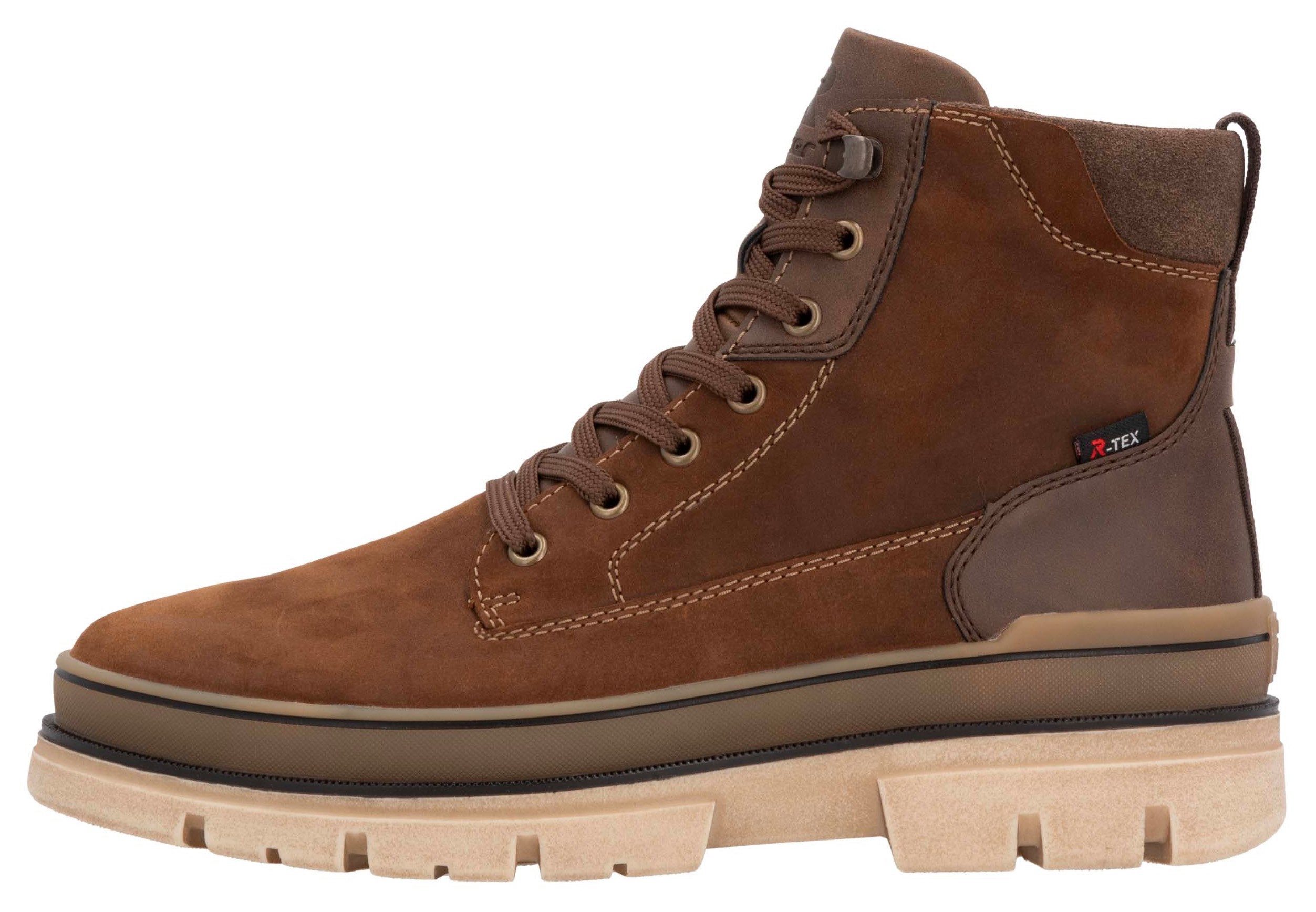 Rieker EVOLUTION Winterlaarsjes Plateau laarzen, veterschoenen met waterafstotend TEX-membraan