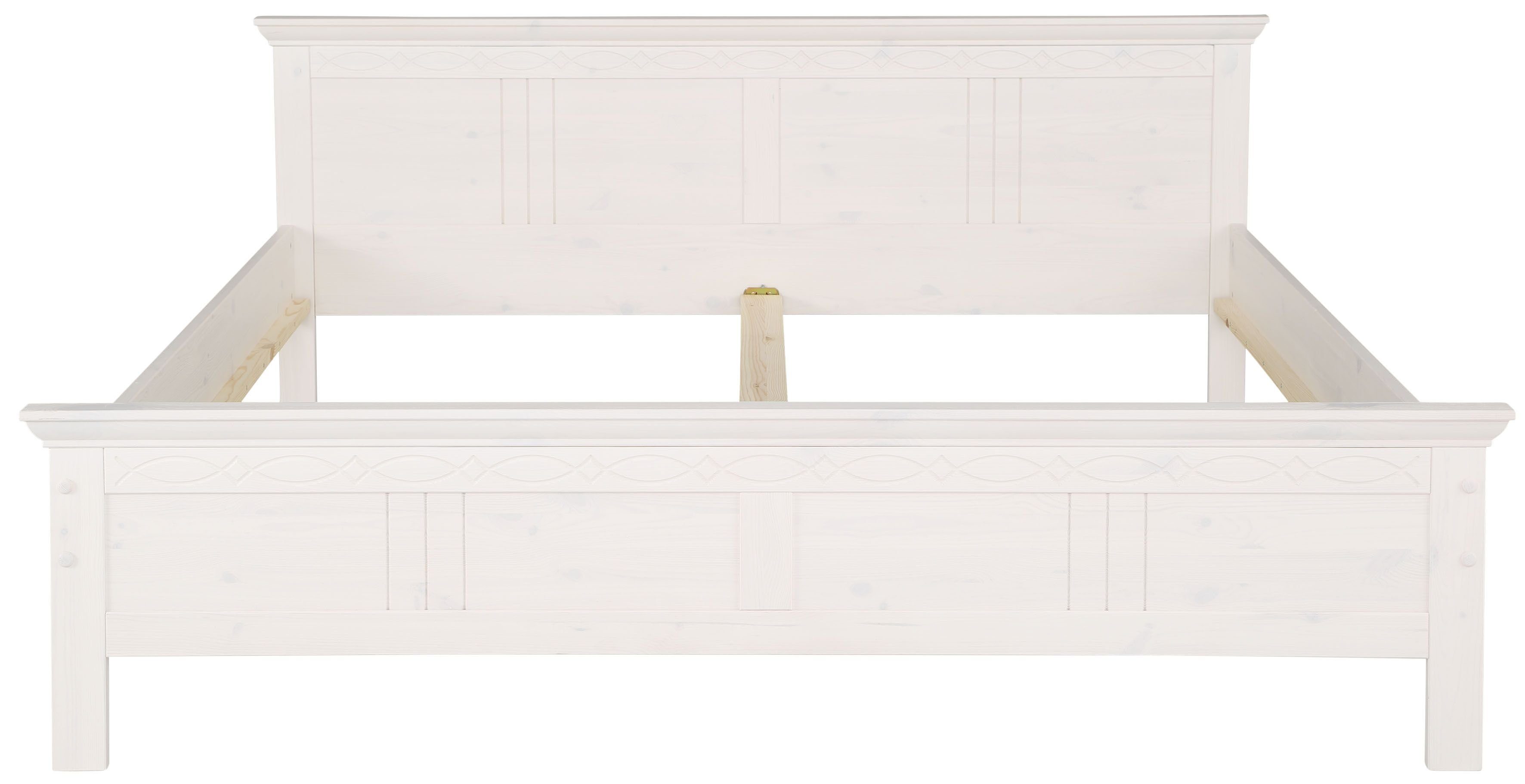 Home affaire Massief houten ledikant Indra, TOPSELLER, landhuisstijl, elegant design, gecertificeerd massief hout