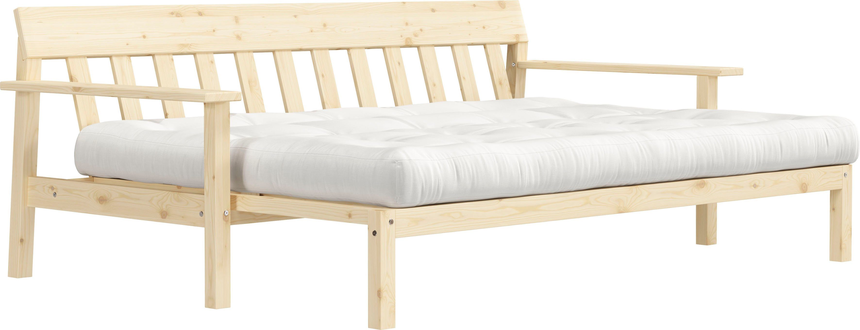 Karup Slaapbank Unwind Met houtstructuur, incl. futonmatras, ligoppervlak 130x190 cm