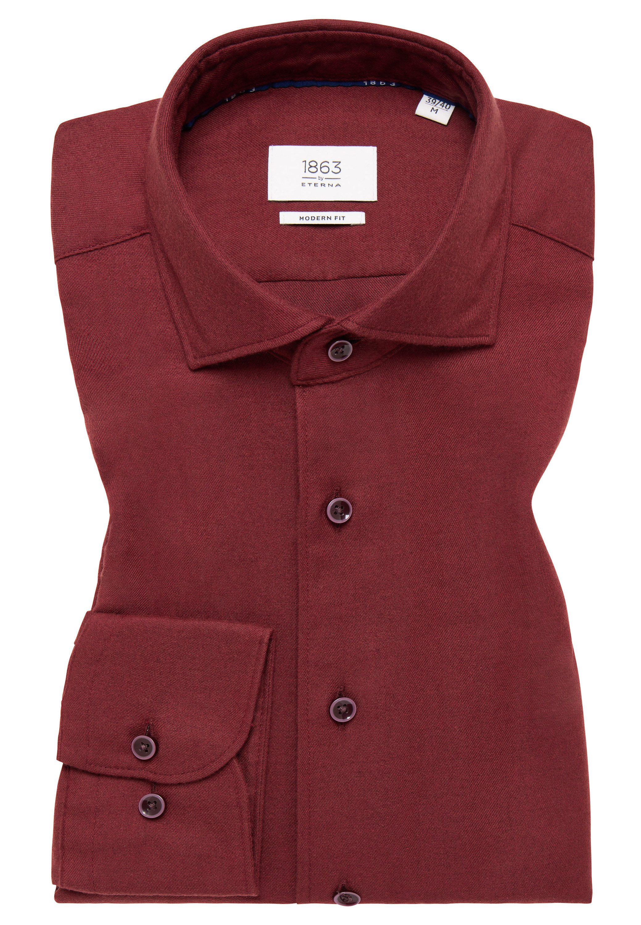 Eterna Overhemd met lange mouwen MODERN FIT EASY IRON (gemakkelijk te strijken)