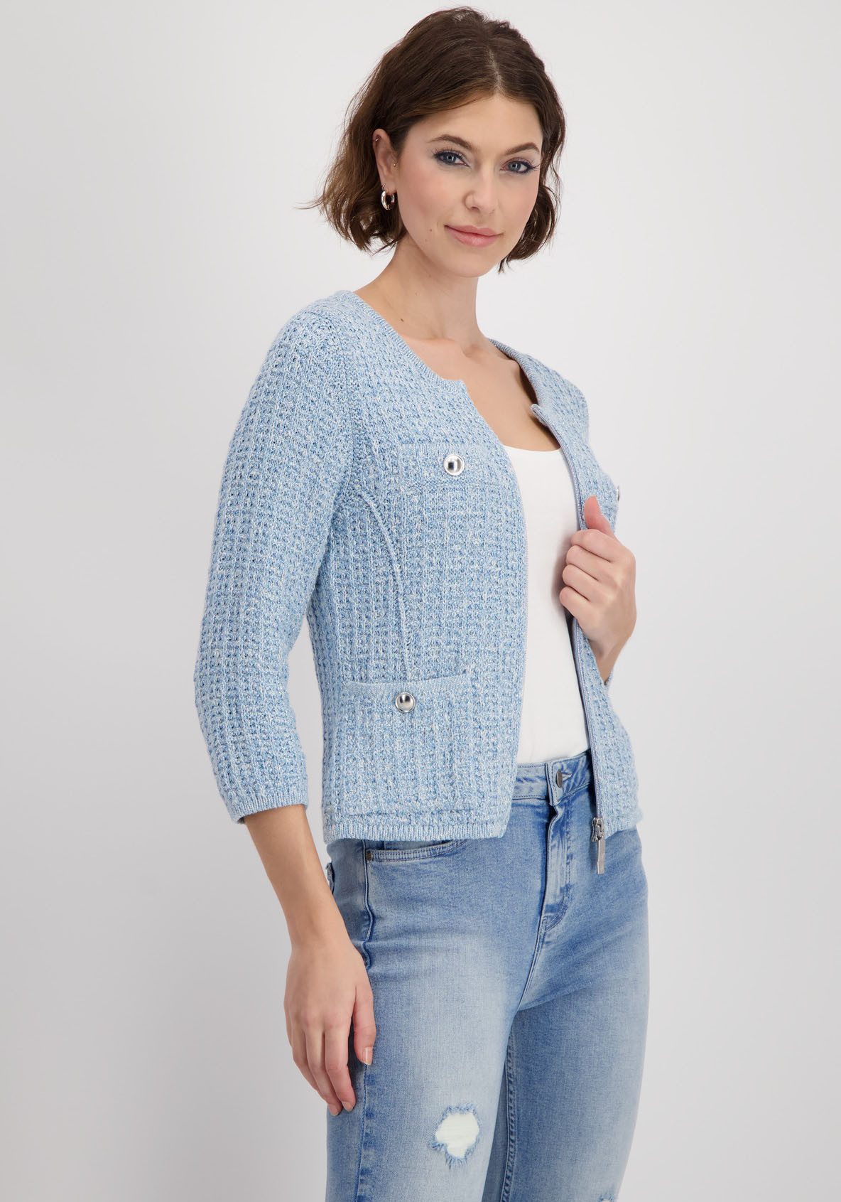 Monari Vest met decoratieve knopen