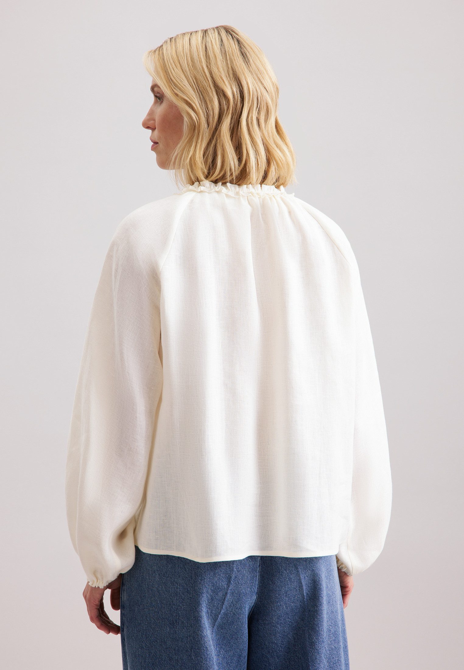 seidensticker Klassieke blouse Zwarte roos
