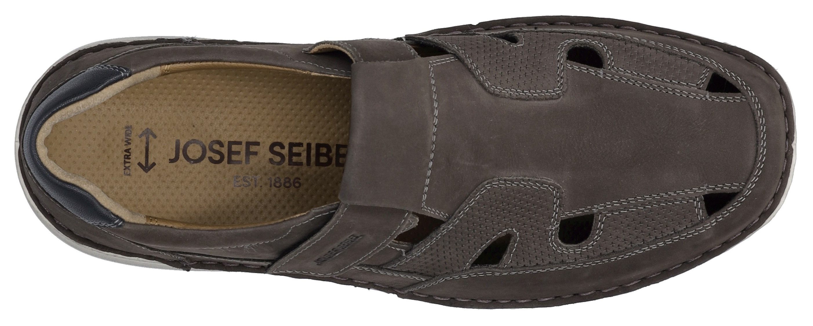 Josef Seibel Klittenbandschoenen New Anvers 81 , bakkersandaal, comfortabele schoen, lage schoen in breedte k (zeer breed)