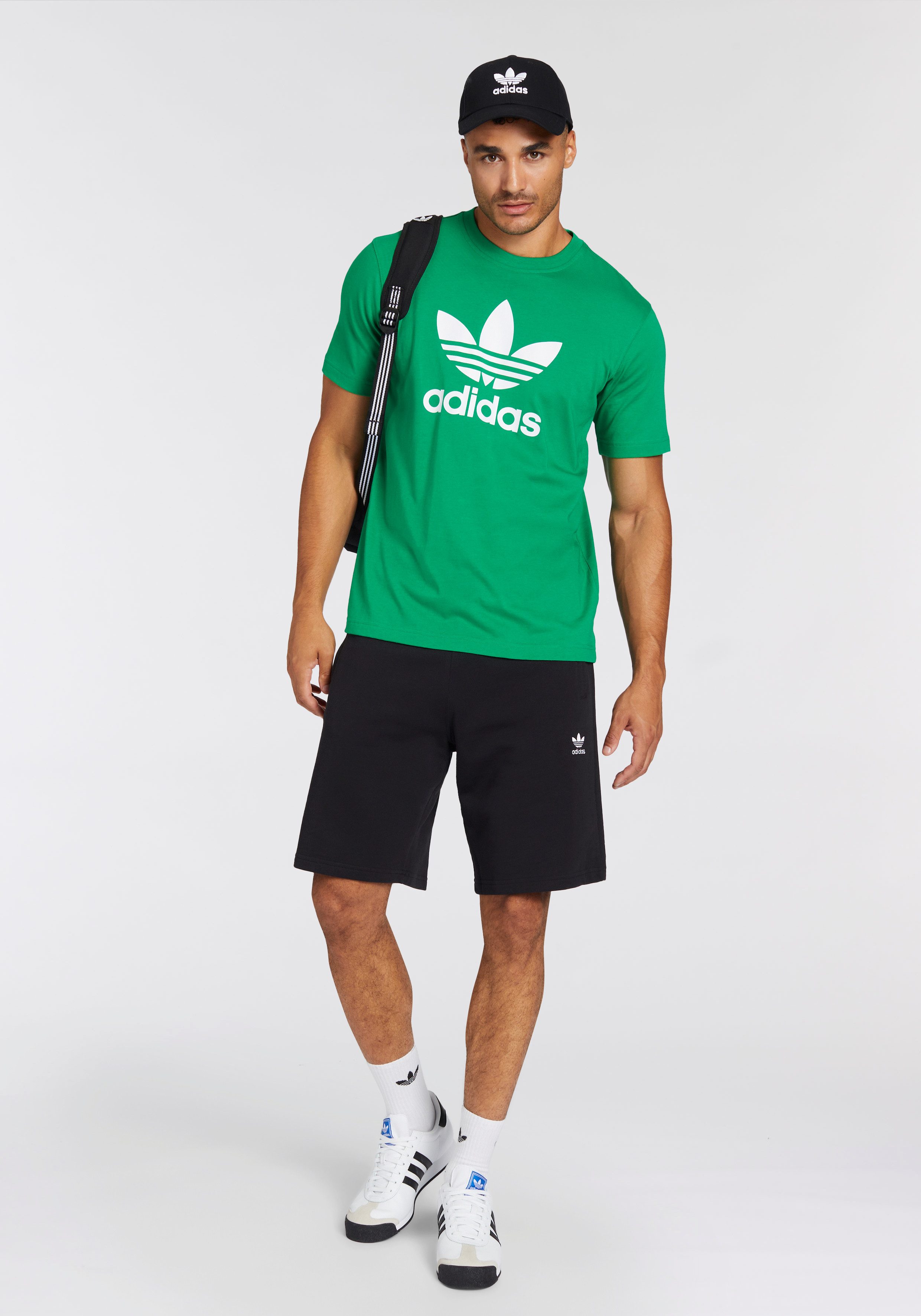adidas Originals T-shirt TREFOIL T-SHIRT Basic shirt met grote trefoil logoprint