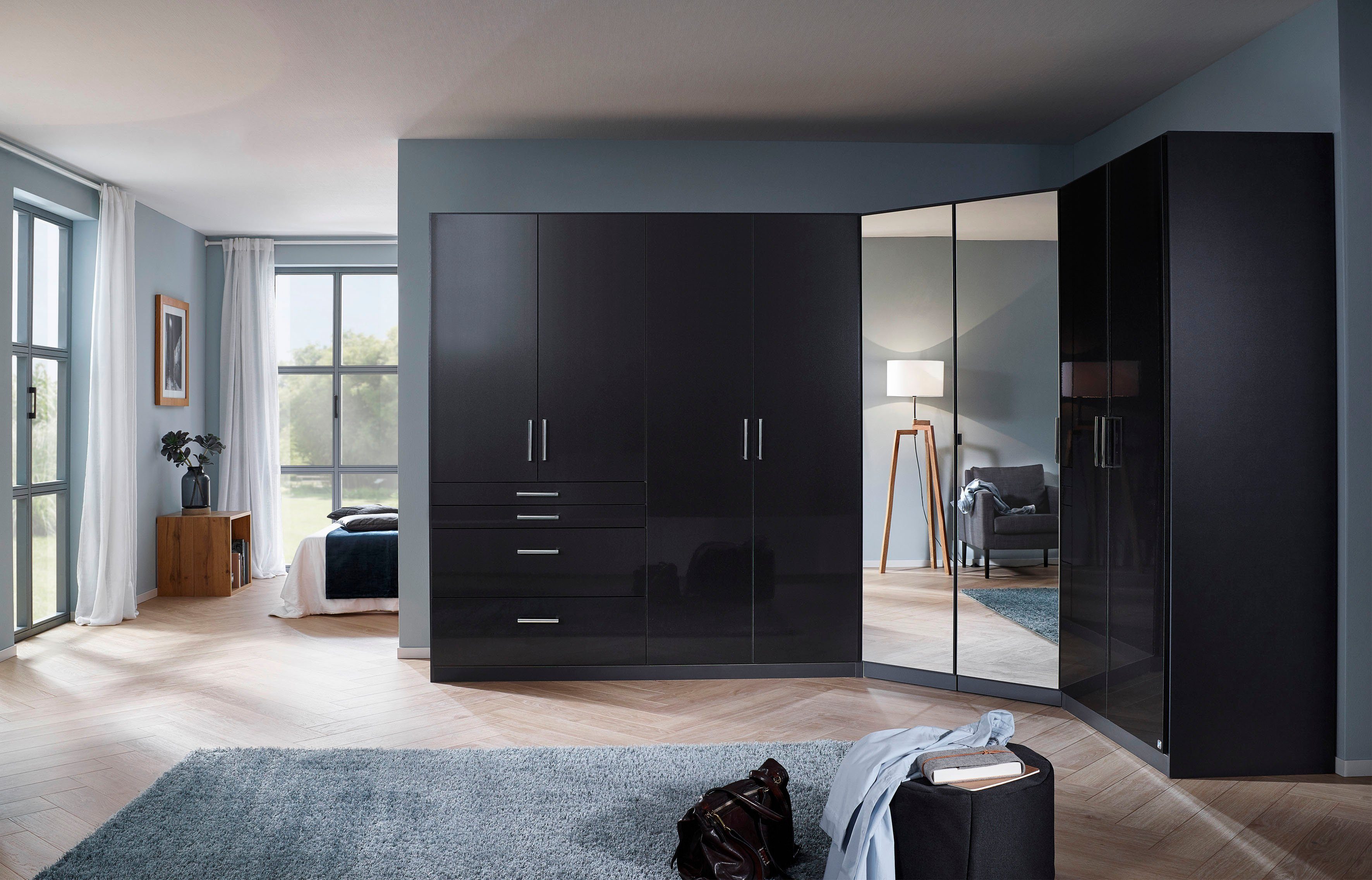 rauch Kastenset Kledingkast kast garderobe garderobekast hoekkast HOMBURG veel opbergruimte, bovenste lade met indeling made in germany