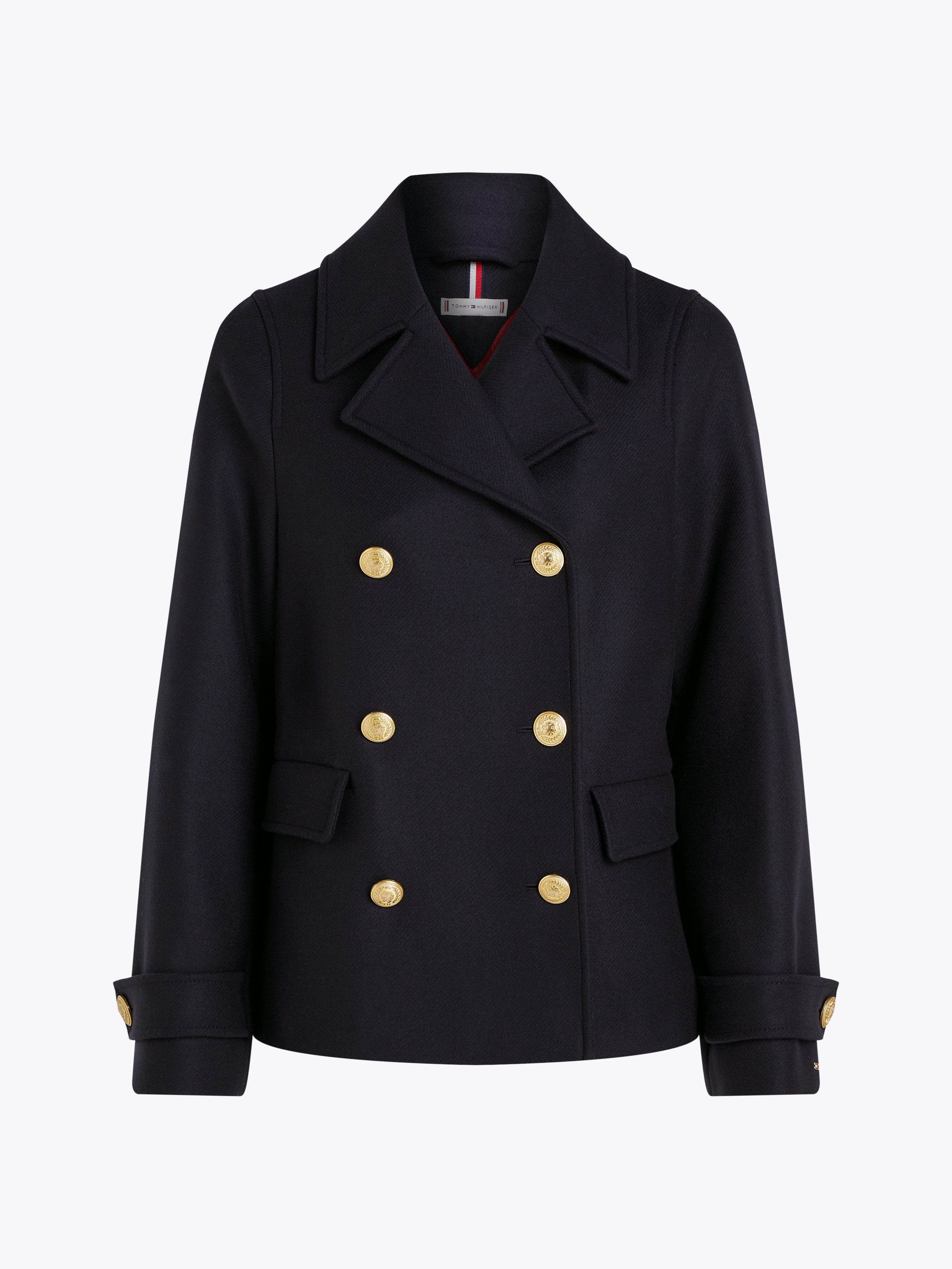 Tommy Hilfiger Korte jas WOOL BLEND DB PEACOAT