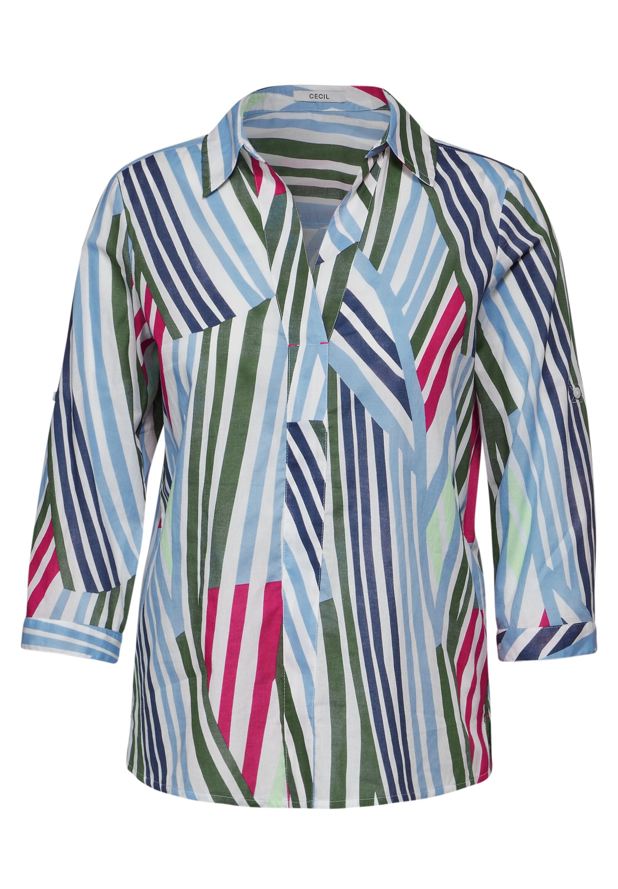 Cecil Blouse zonder sluiting met veelkleurige strepen