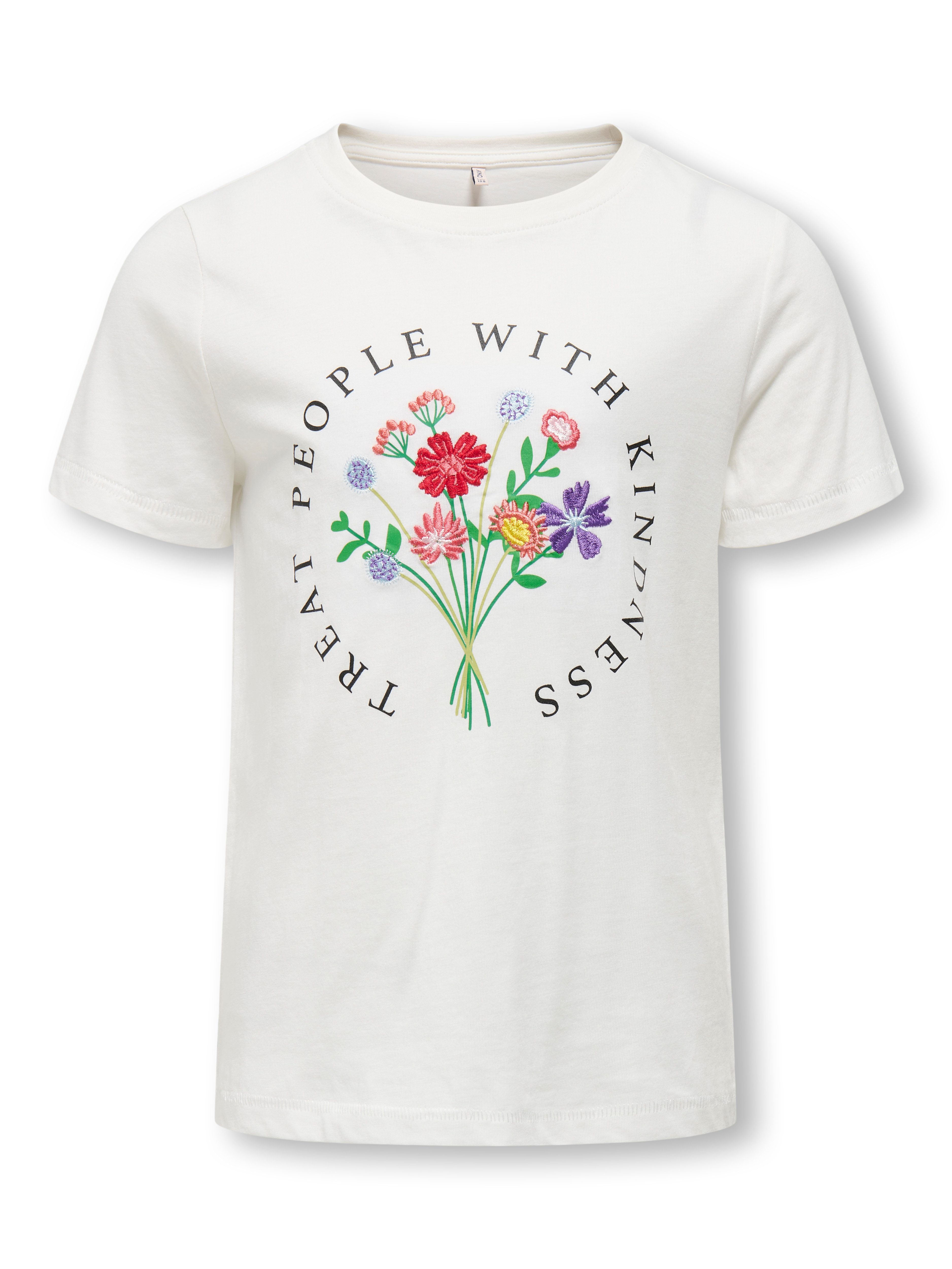 KIDS ONLY Shirt met korte mouwen KOGEMMA REG S/S FLOWER TOP BOX JRS