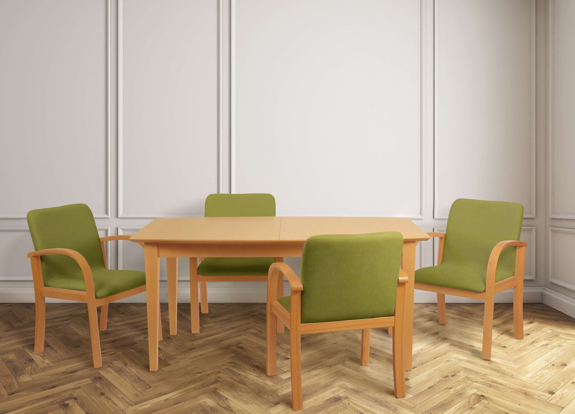Home affaire Eetkamerstoel LINA707 Extra-comfort, vlekbestendig weefsel, massief hout (1 stuk)