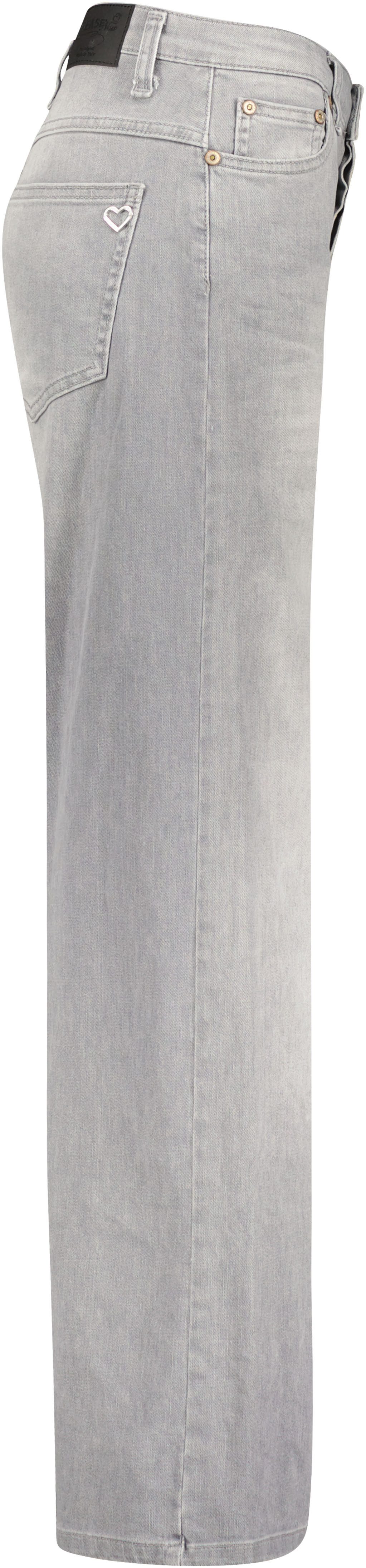Please Jeans 5-pocket jeans met brede pijp en fade-out effecten
