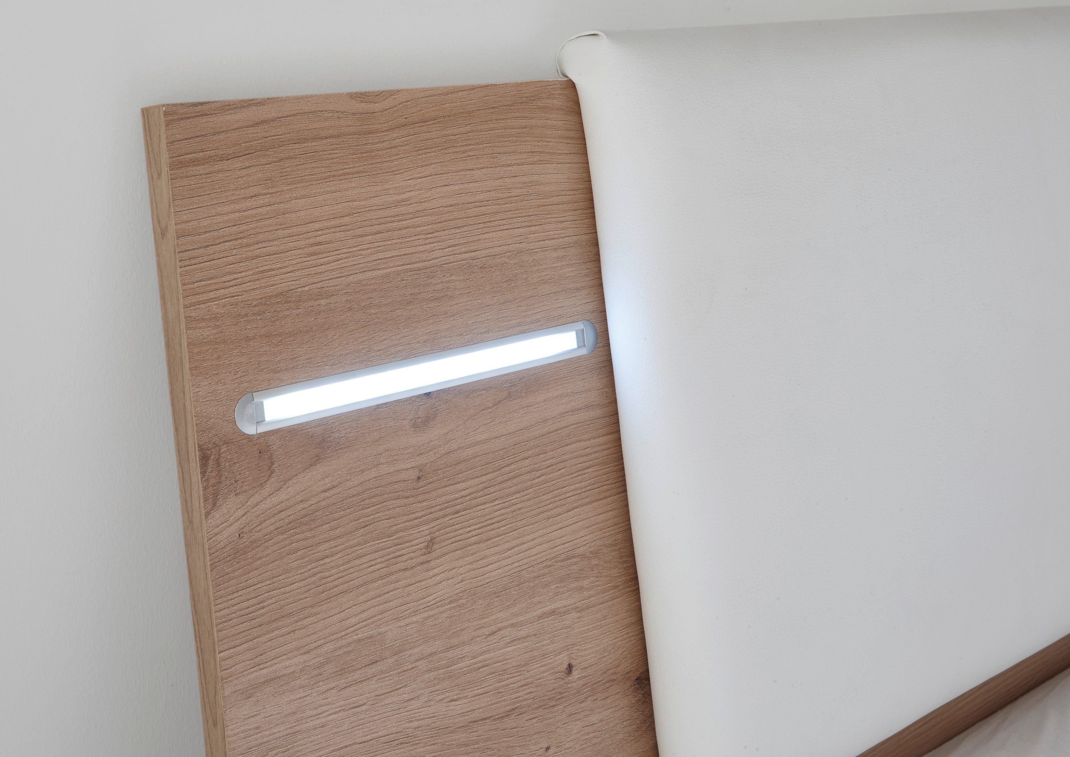 Schlafkontor Ledikant Florida inclusief led-verlichting met 3 lades en nachtkastjes 2-set