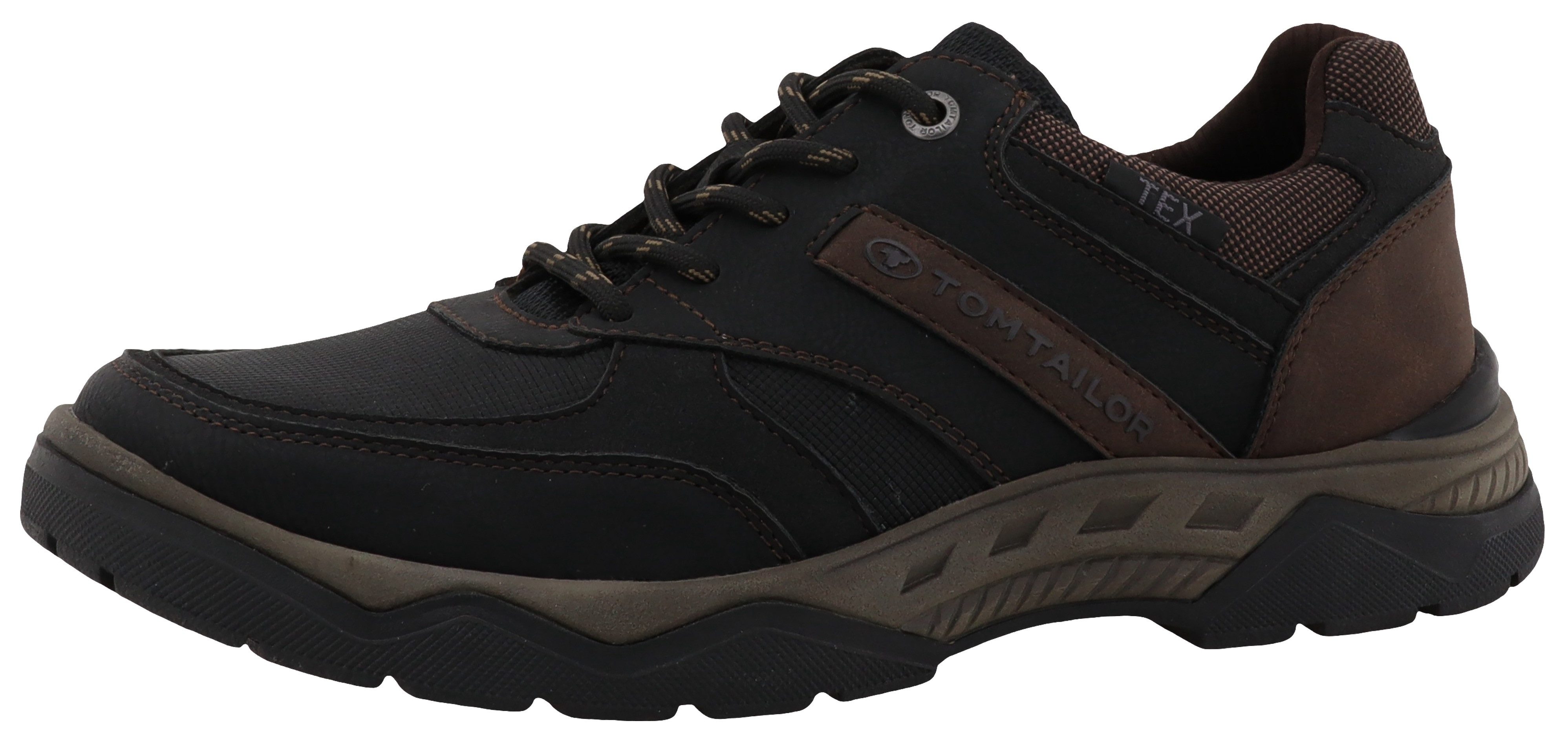 Tom Tailor Veterschoenen outdoorschuh halve schoen sneaker met zijlogo