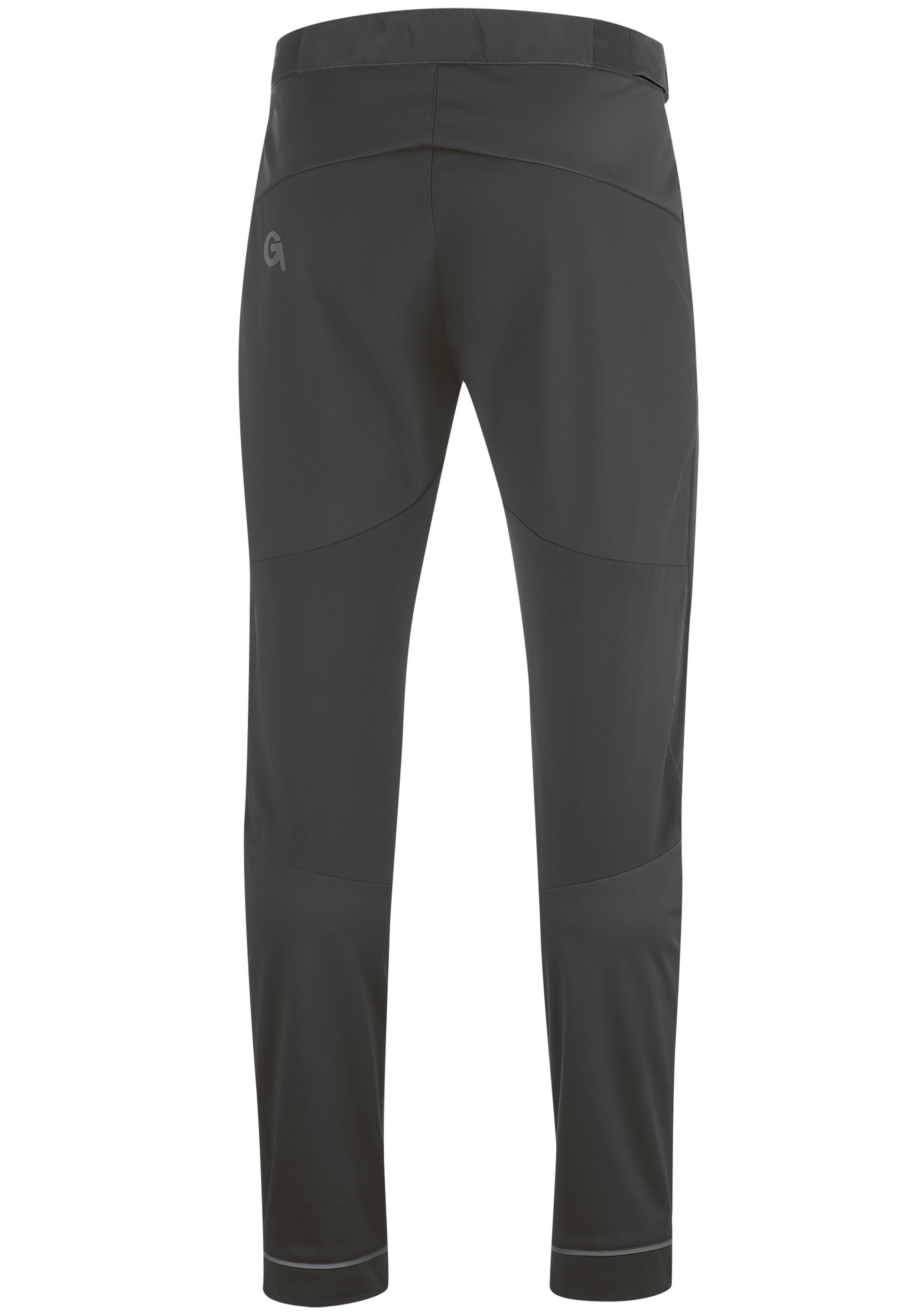 Gonso Fietsbroek SKARN LIGHT M lange heren fietsbroek, softshell-broek met ventilatie aan de binnenbeen
