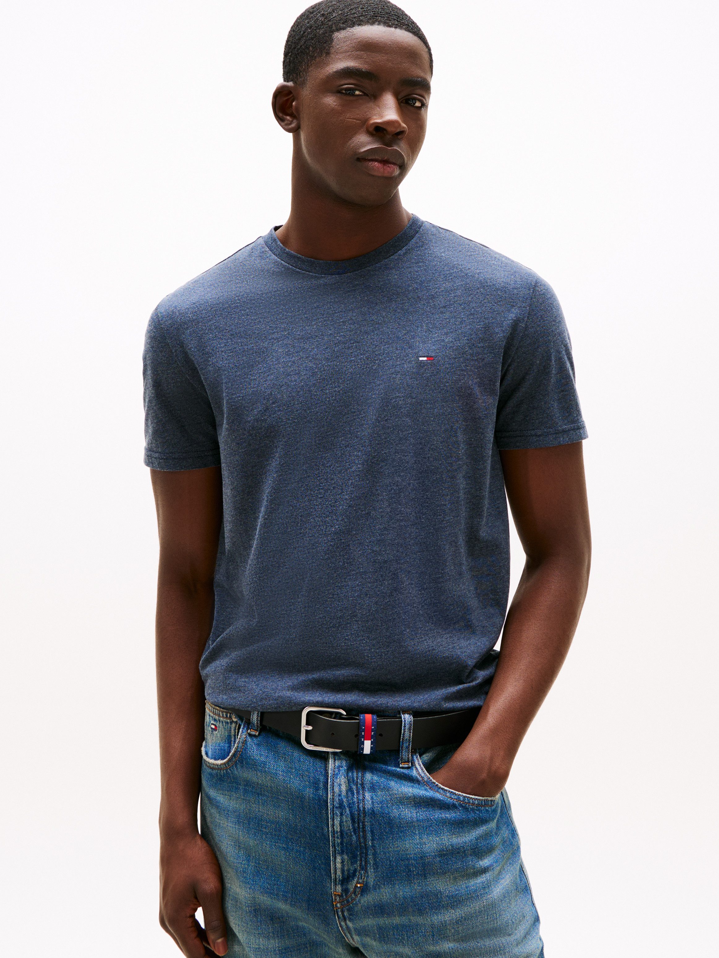 TOMMY JEANS T-shirt TJM XSLIM JASPE HTR TEE EXT