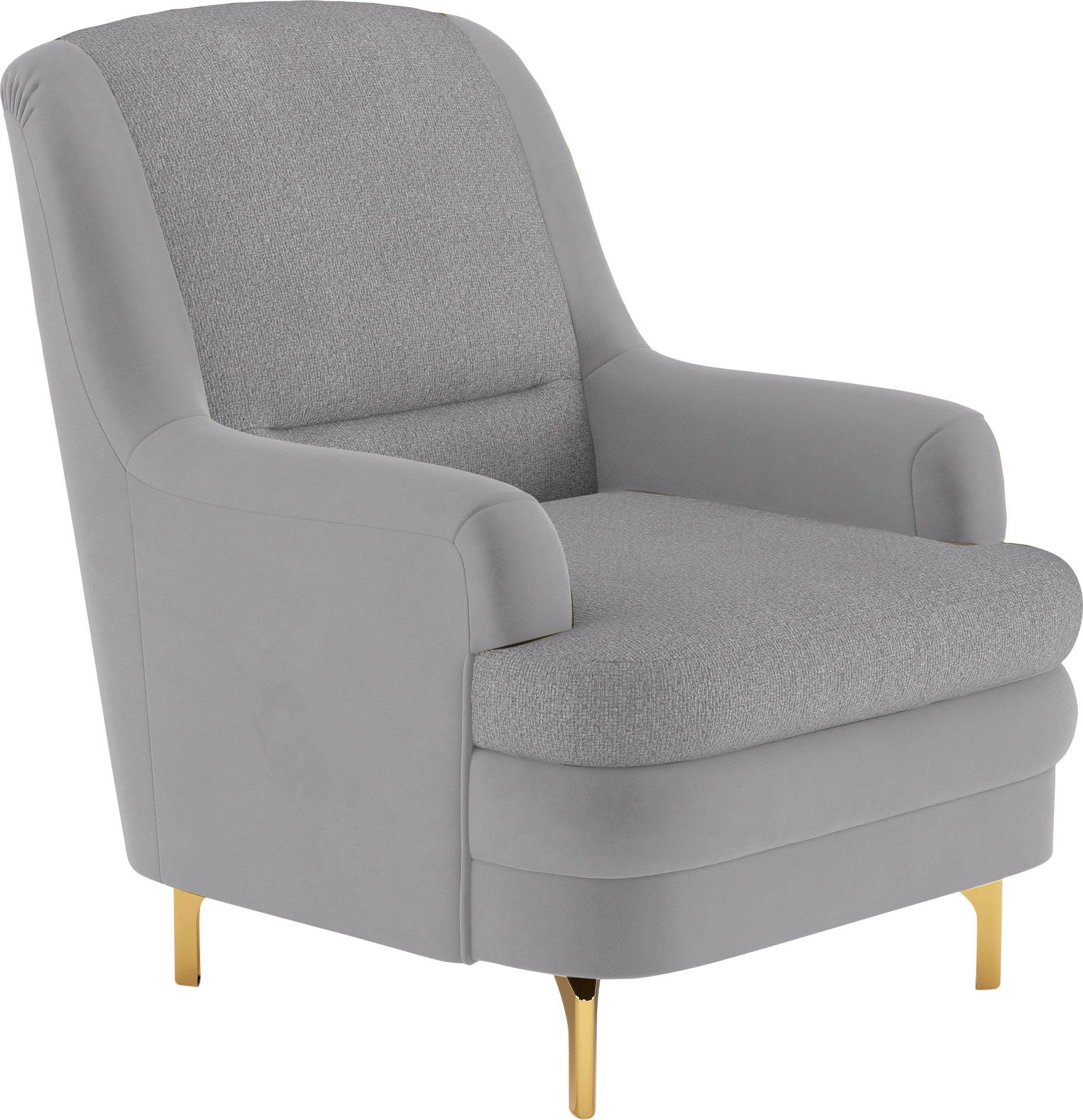 sit&more Fauteuil Oriënt inclusief 1 sierkussen met strassteentjes, goudkleurige metalen poten
