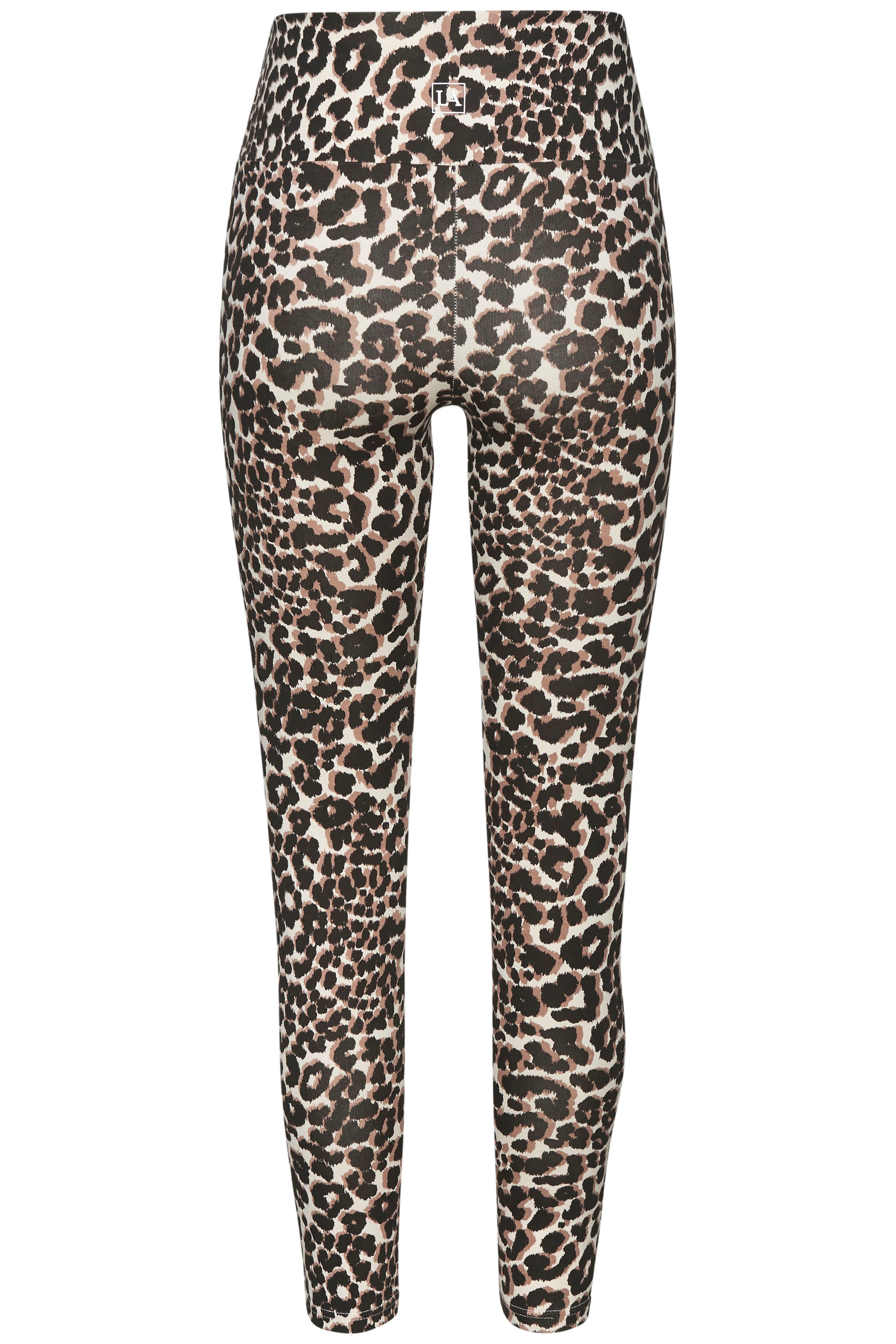 active by Lascana Legging in luipaardprint, met brede boord