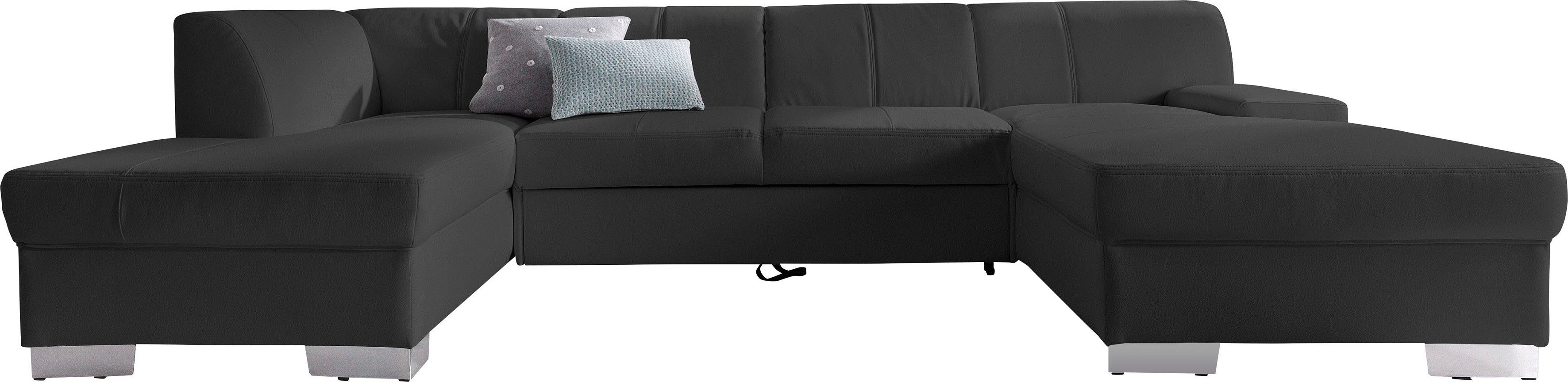 DOMO collection Zithoek Star, zeitlose Formensprache, elegante Optik, viel Platz, U-Form optioneel met slaapfunctie