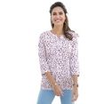 classic basics shirt met print roze
