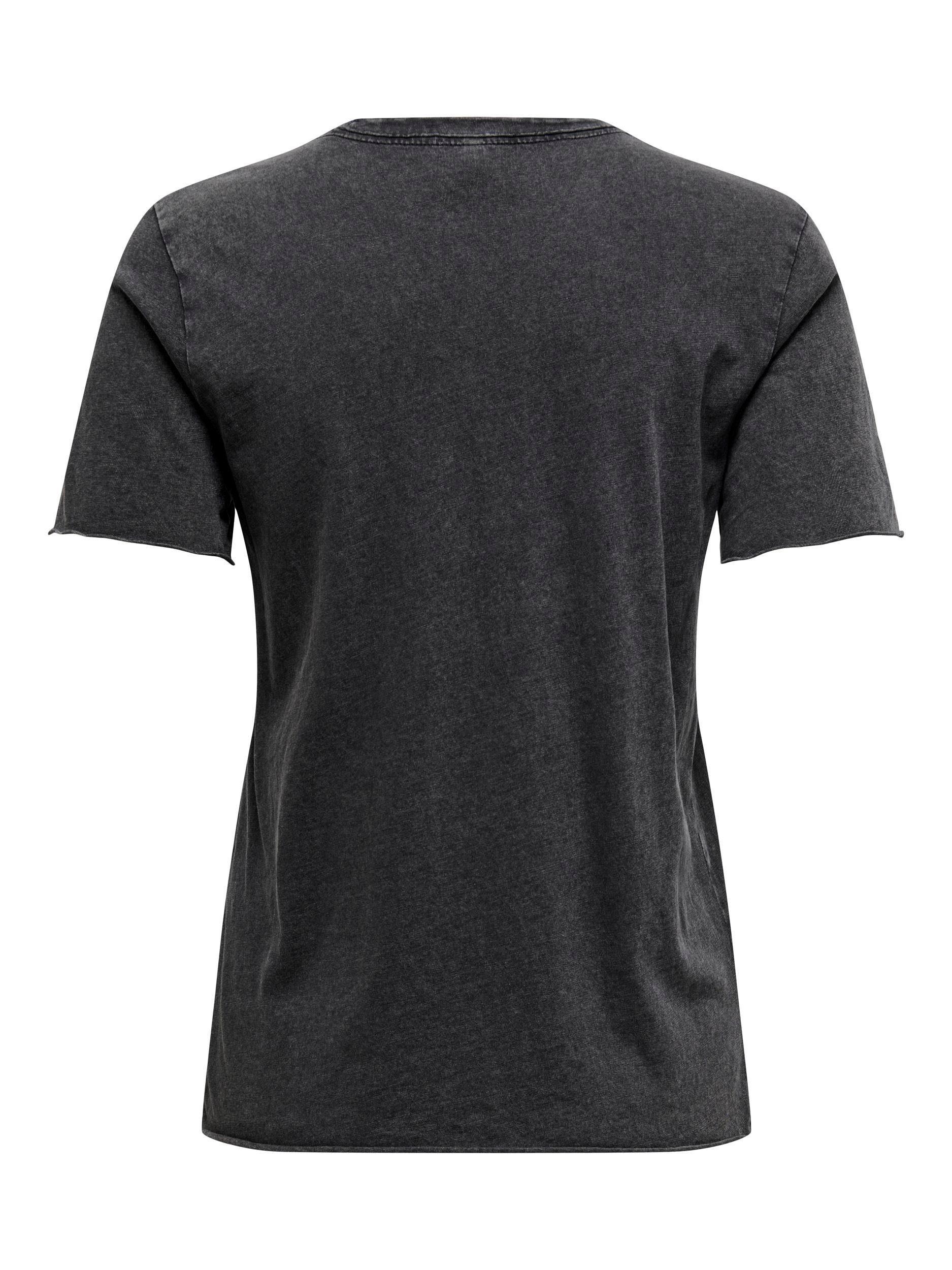 Only Shirt met ronde hals ONLLUCY REG S S TOP JRS NOOS