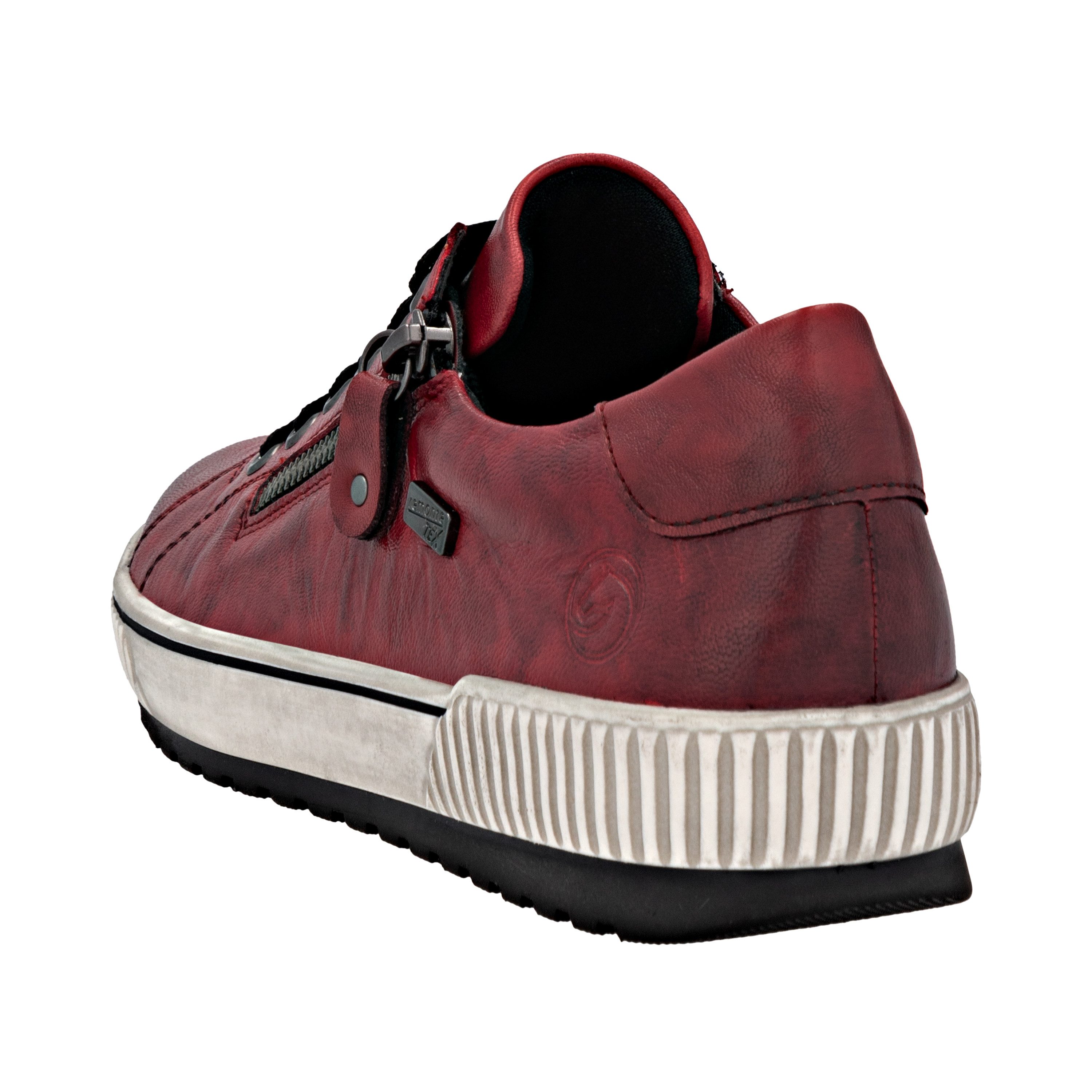 Remonte Plateausneakers vrijetijdsschoen, lage schoen, veterschoen met buitenrits