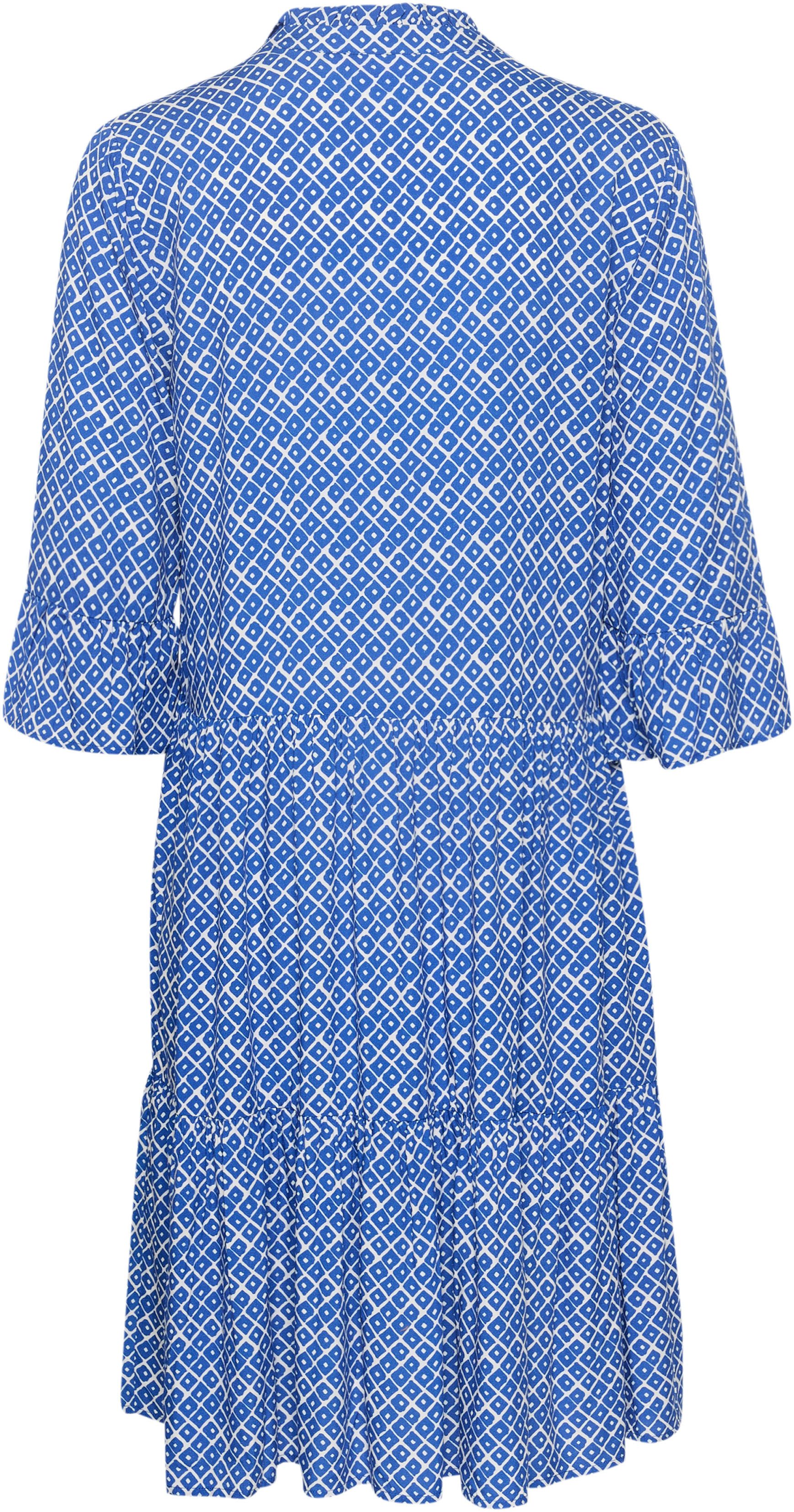 Saint Tropez Blousejurk EdaSZ dress met volants en 3/4 mouwen
