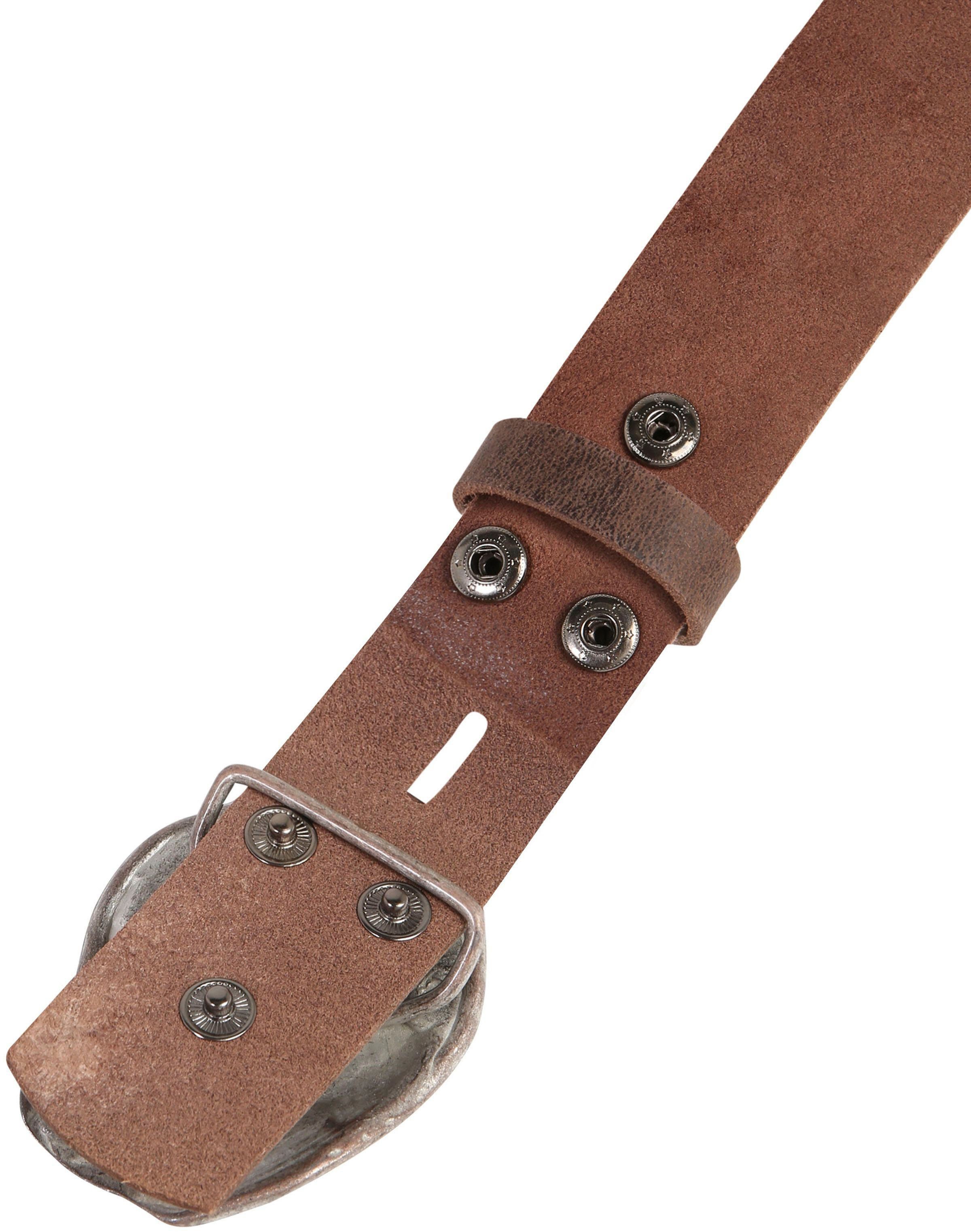 RETTUNGSRING by showroom 019° Leren riem met gesp in rustieke look