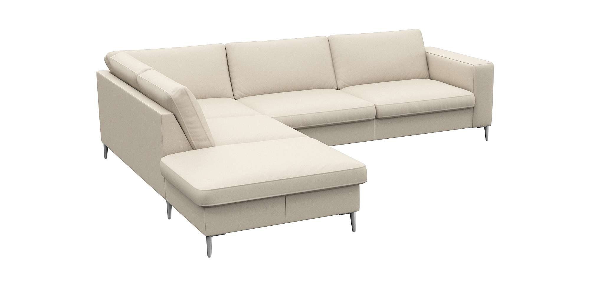FLEXLUX Hoekbank Fiore, super zitcomfort door koudschuim in de zitting, L-vorm