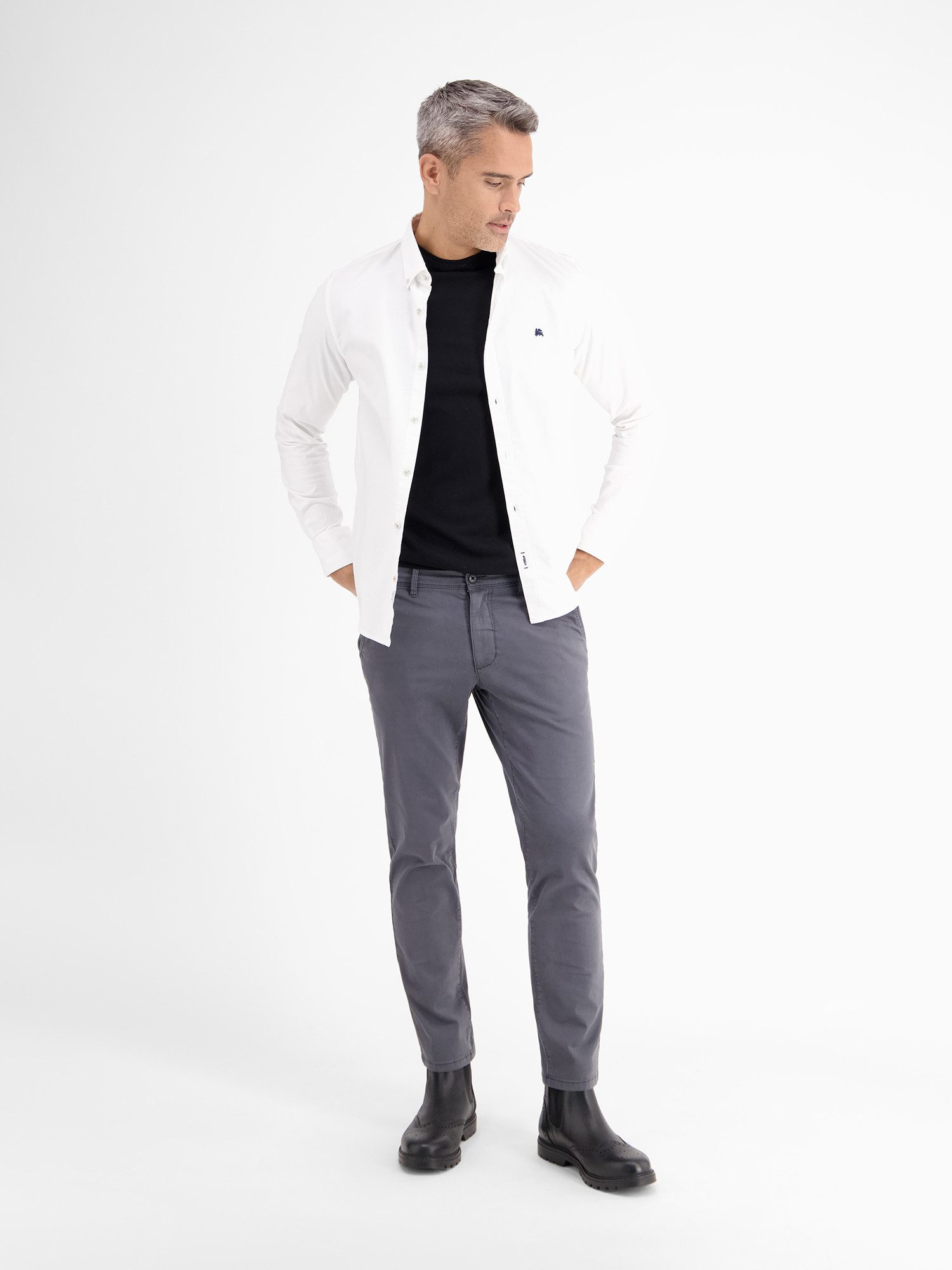 Lerros 5-pocket jeans LERROS Basic Chino in structuurkwaliteit, SLIM FIT