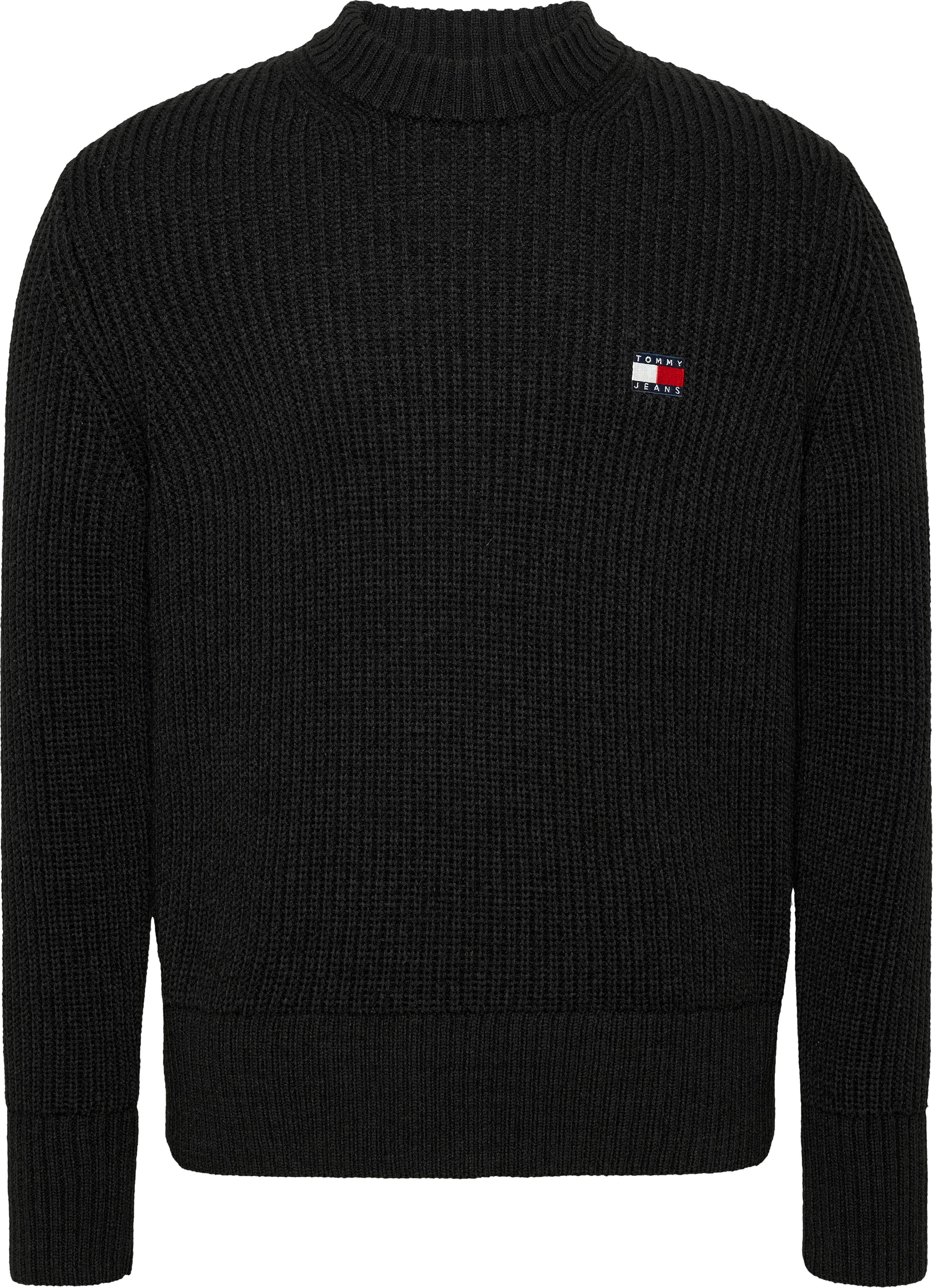 TOMMY JEANS Trui met ronde hals TJM REG BADGE TEXTURED CNECK EXT