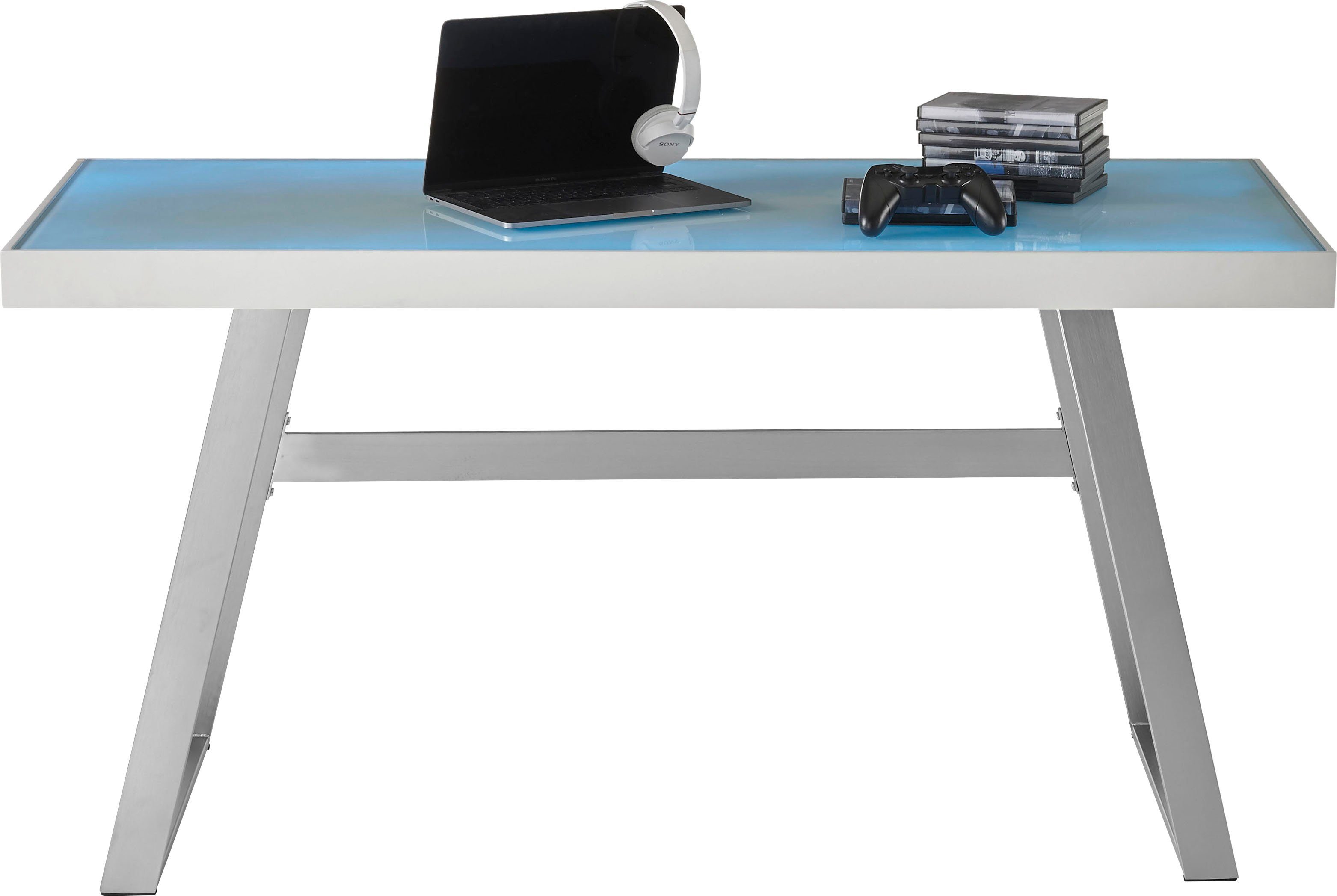 MCA furniture Bureau Tiflis met rgb-ledverlichting incl. afstandsbediening, breedte 140 cm