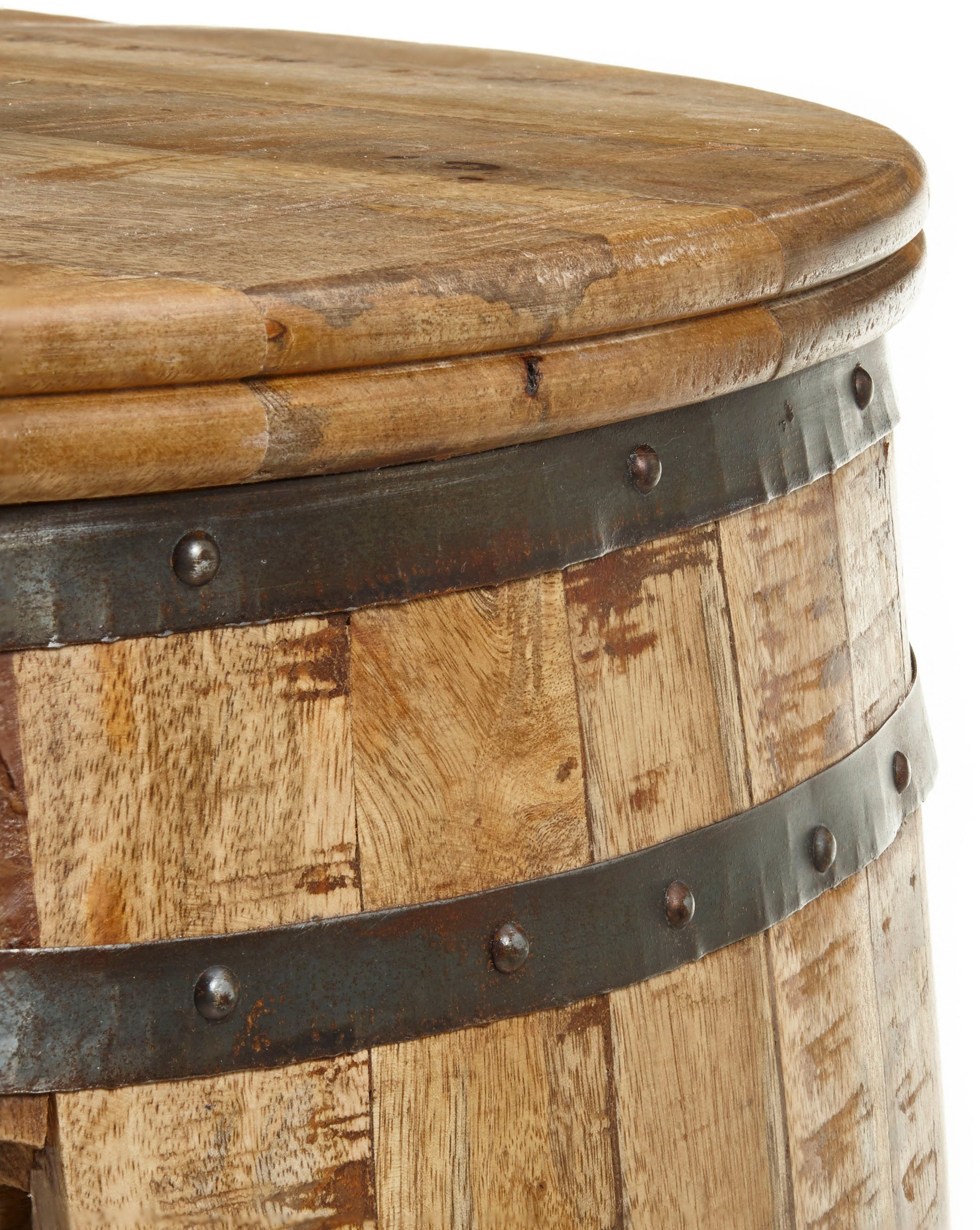 Stolkom Bartafel Fiasko Massief mango hout in vintage stijl