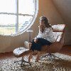 FLEXLUX Voetenbankje Elegant voor beensteun voor een betere ontspanning, aluminium voet